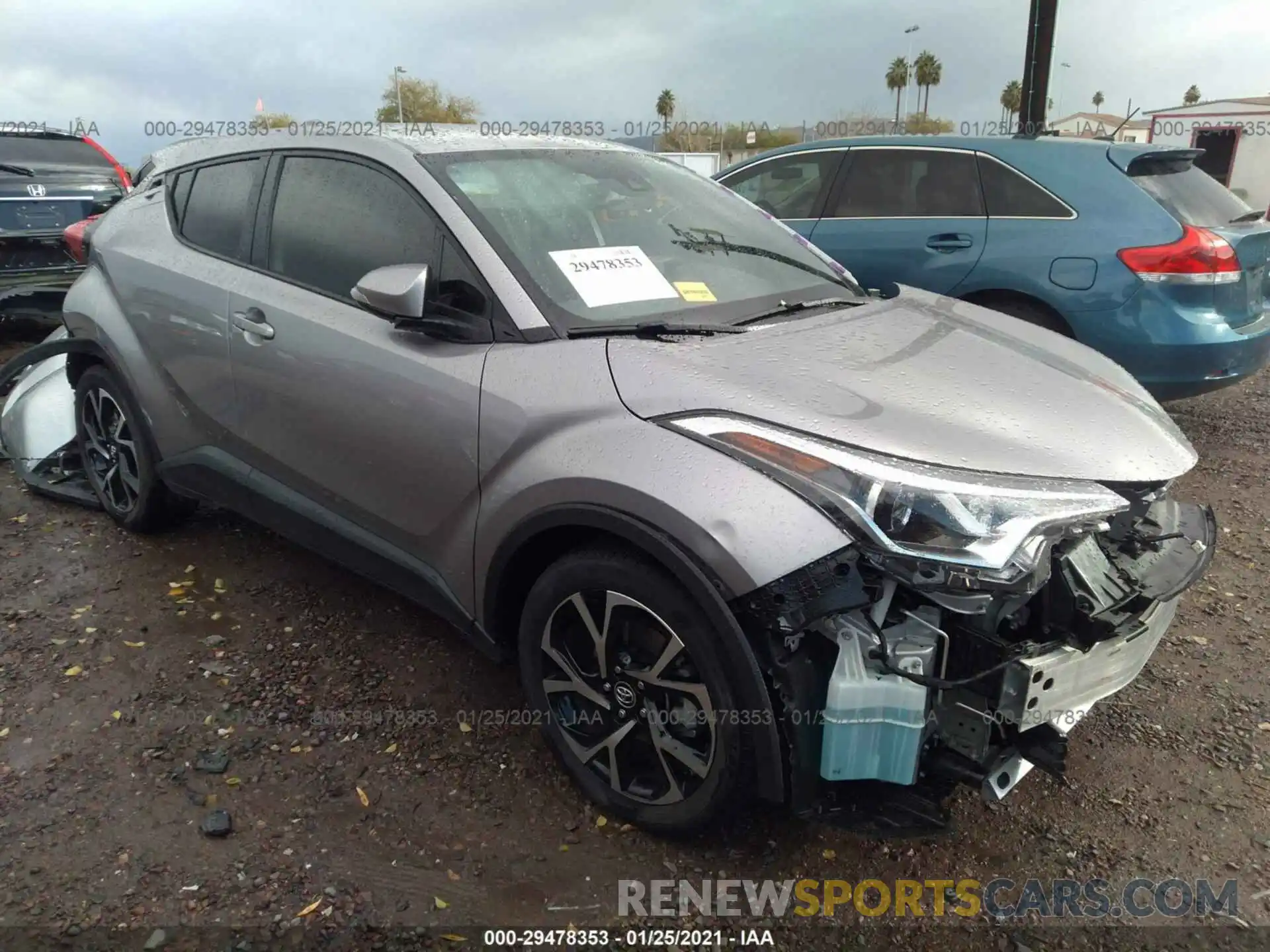 1 Photograph of a damaged car JTNKHMBX5K1026329 TOYOTA C-HR 2019