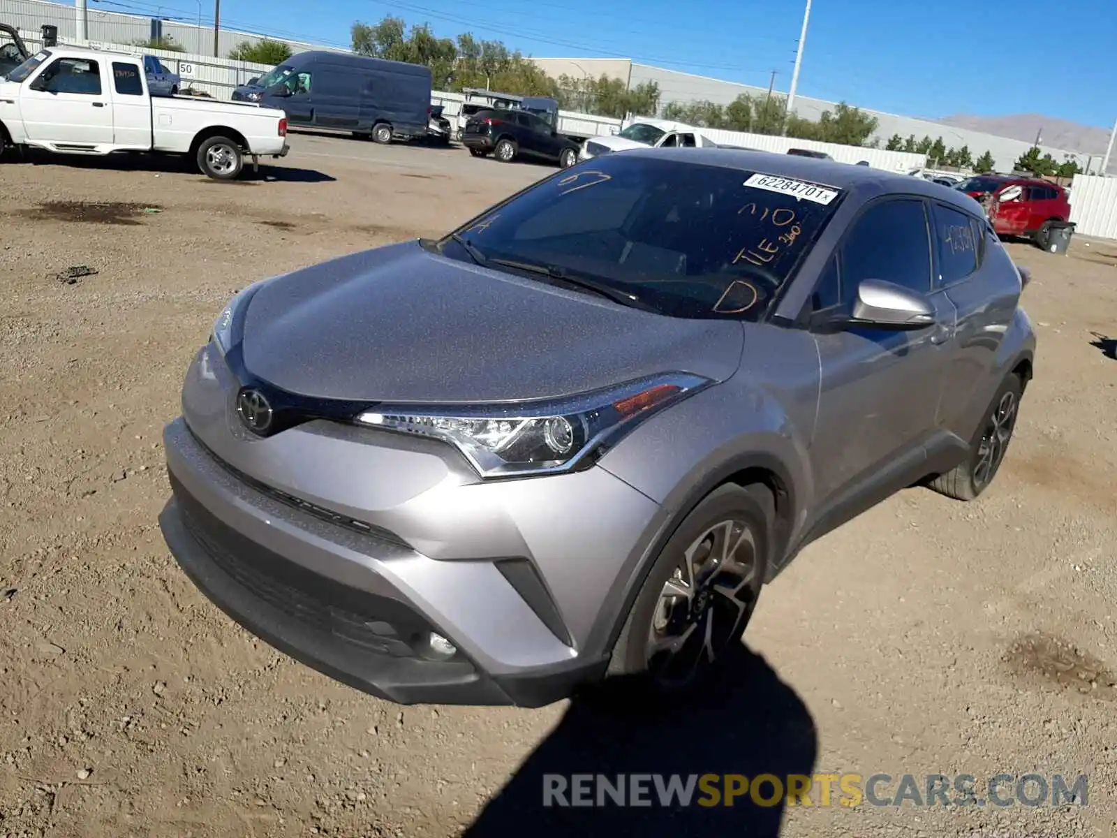 2 Photograph of a damaged car JTNKHMBX5K1026587 TOYOTA C-HR 2019