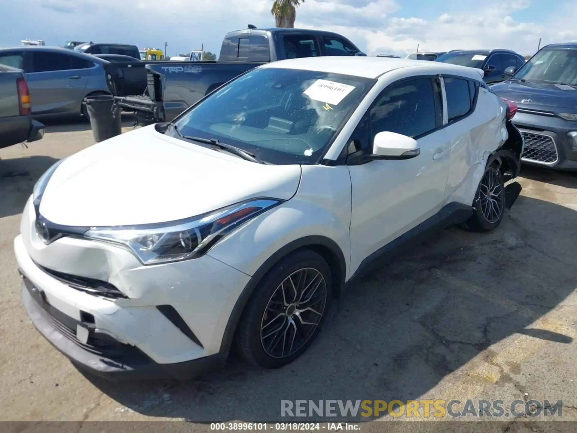 2 Photograph of a damaged car JTNKHMBX5K1028307 TOYOTA C-HR 2019