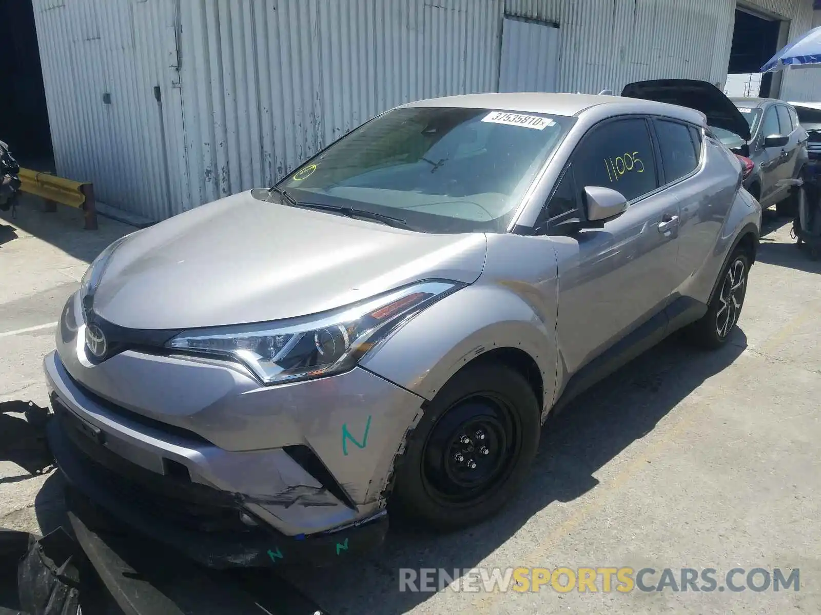 2 Photograph of a damaged car JTNKHMBX5K1028730 TOYOTA C-HR 2019