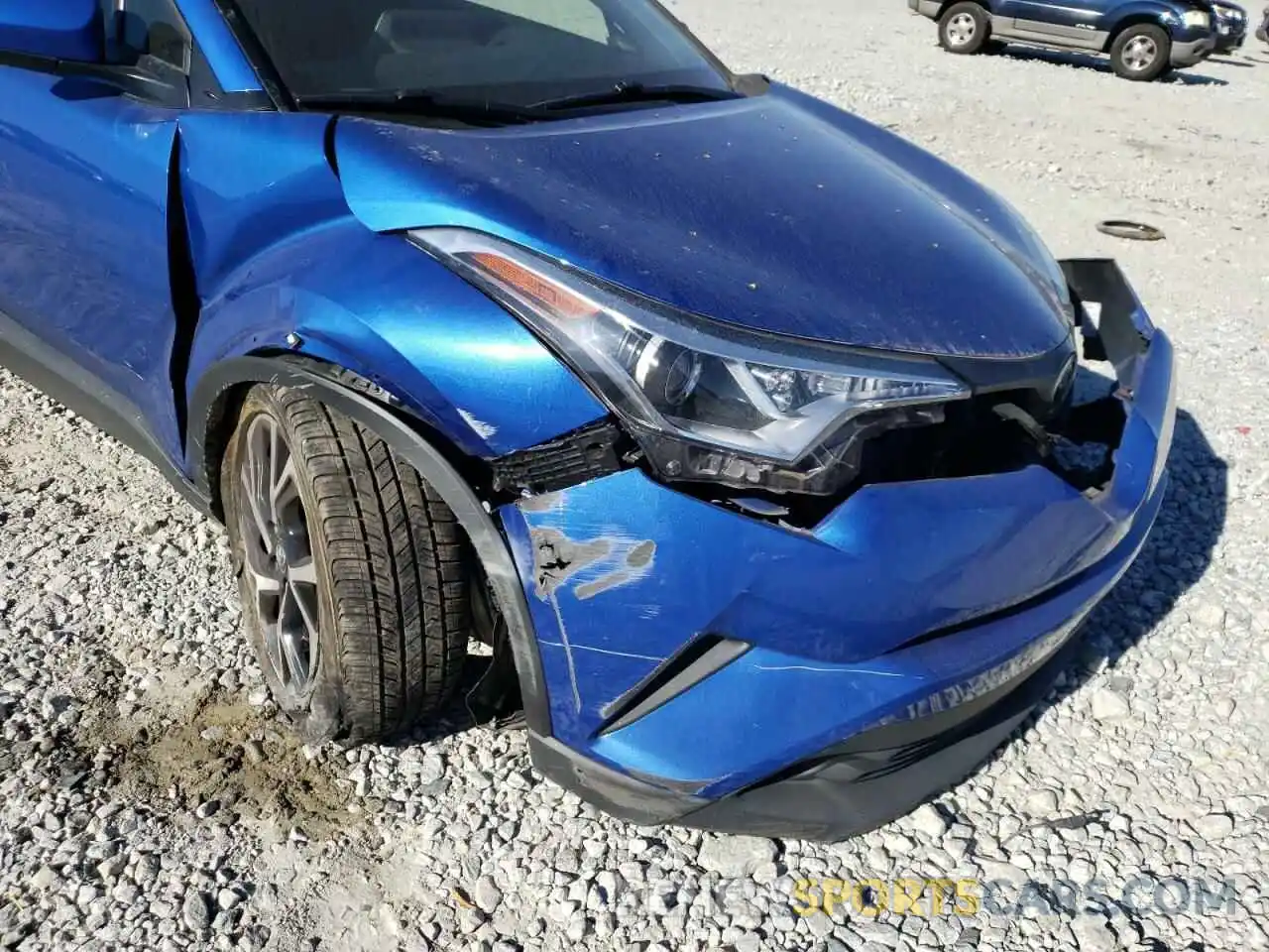 9 Photograph of a damaged car JTNKHMBX5K1029490 TOYOTA C-HR 2019