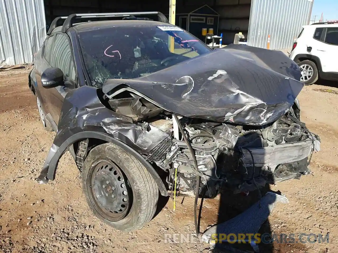 1 Photograph of a damaged car JTNKHMBX5K1029778 TOYOTA C-HR 2019