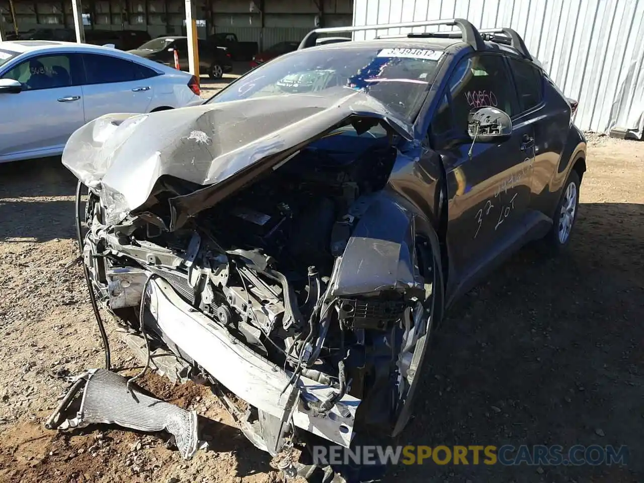 2 Photograph of a damaged car JTNKHMBX5K1029778 TOYOTA C-HR 2019