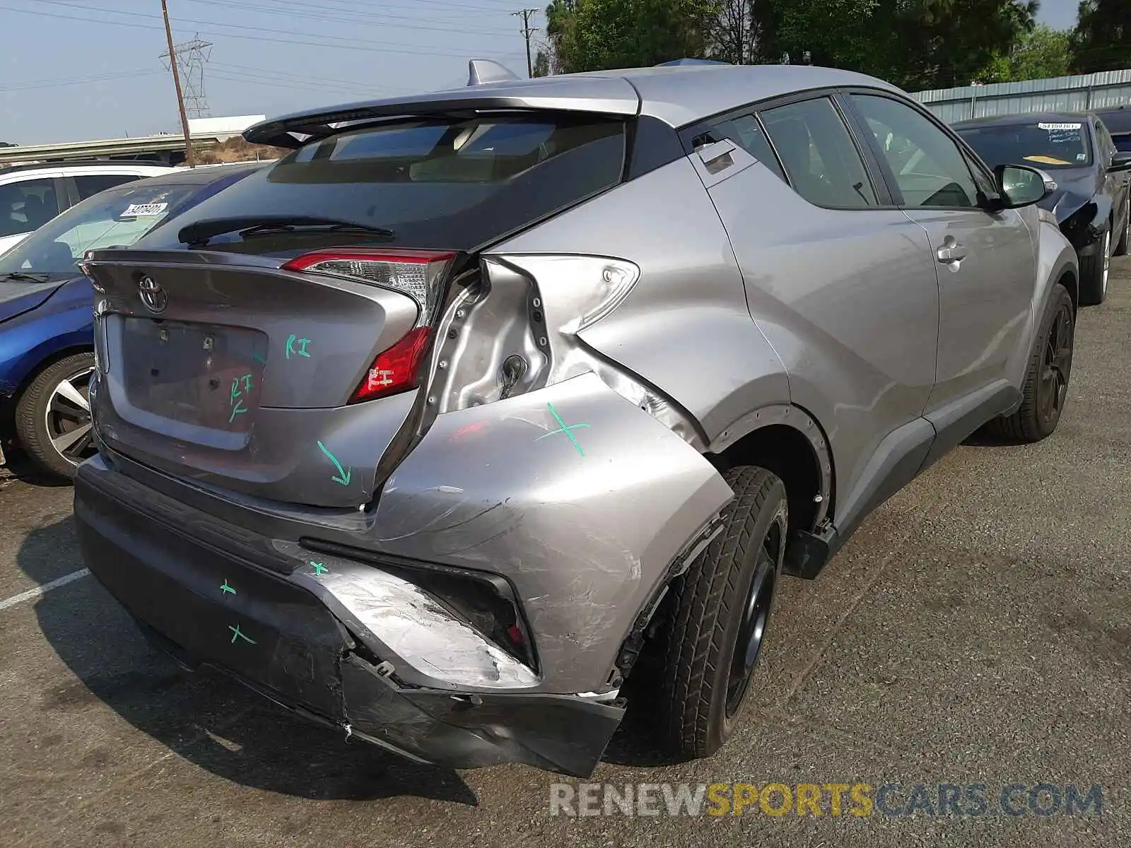 9 Photograph of a damaged car JTNKHMBX5K1031837 TOYOTA C-HR 2019