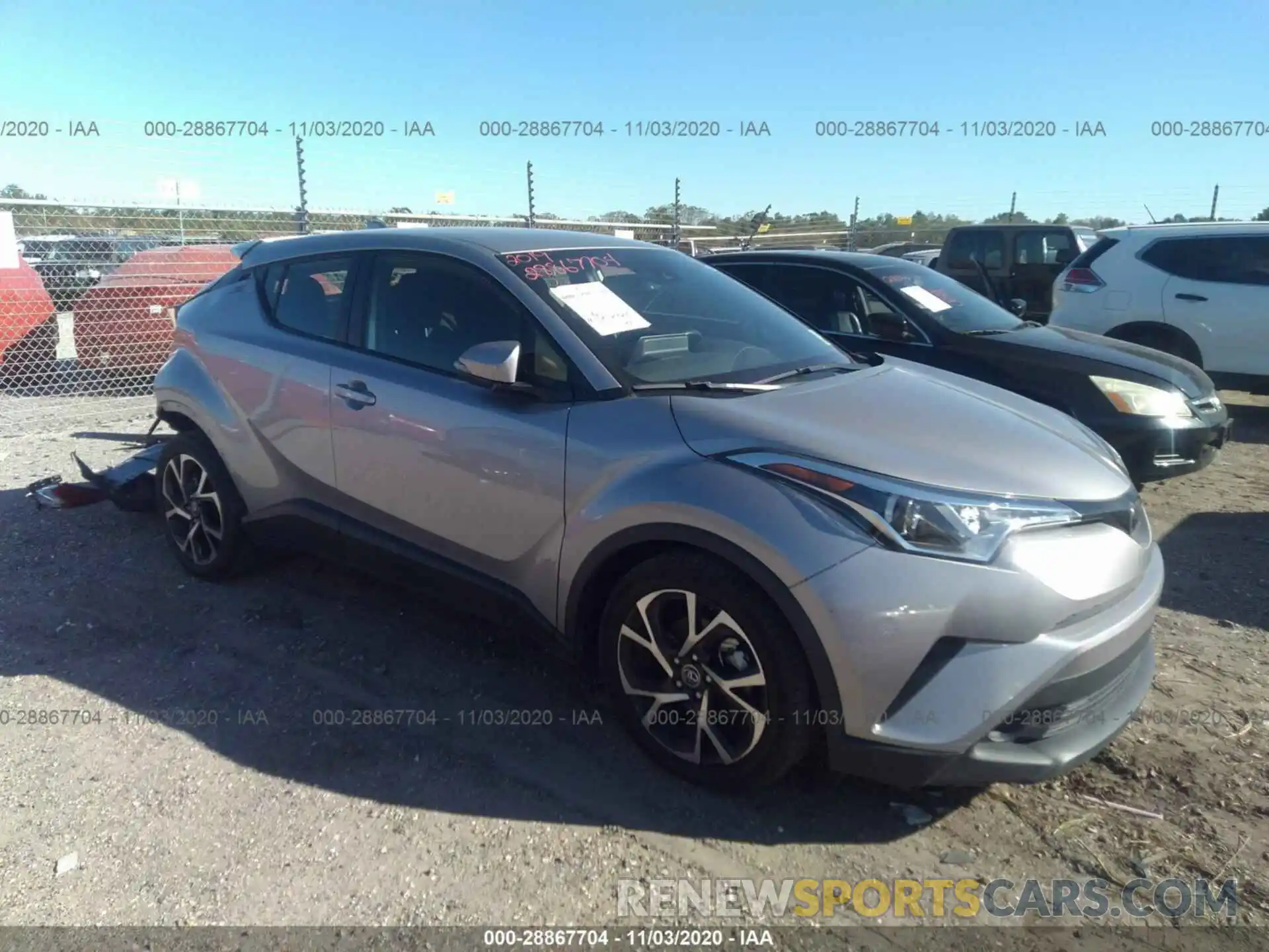 1 Photograph of a damaged car JTNKHMBX5K1033040 TOYOTA C-HR 2019