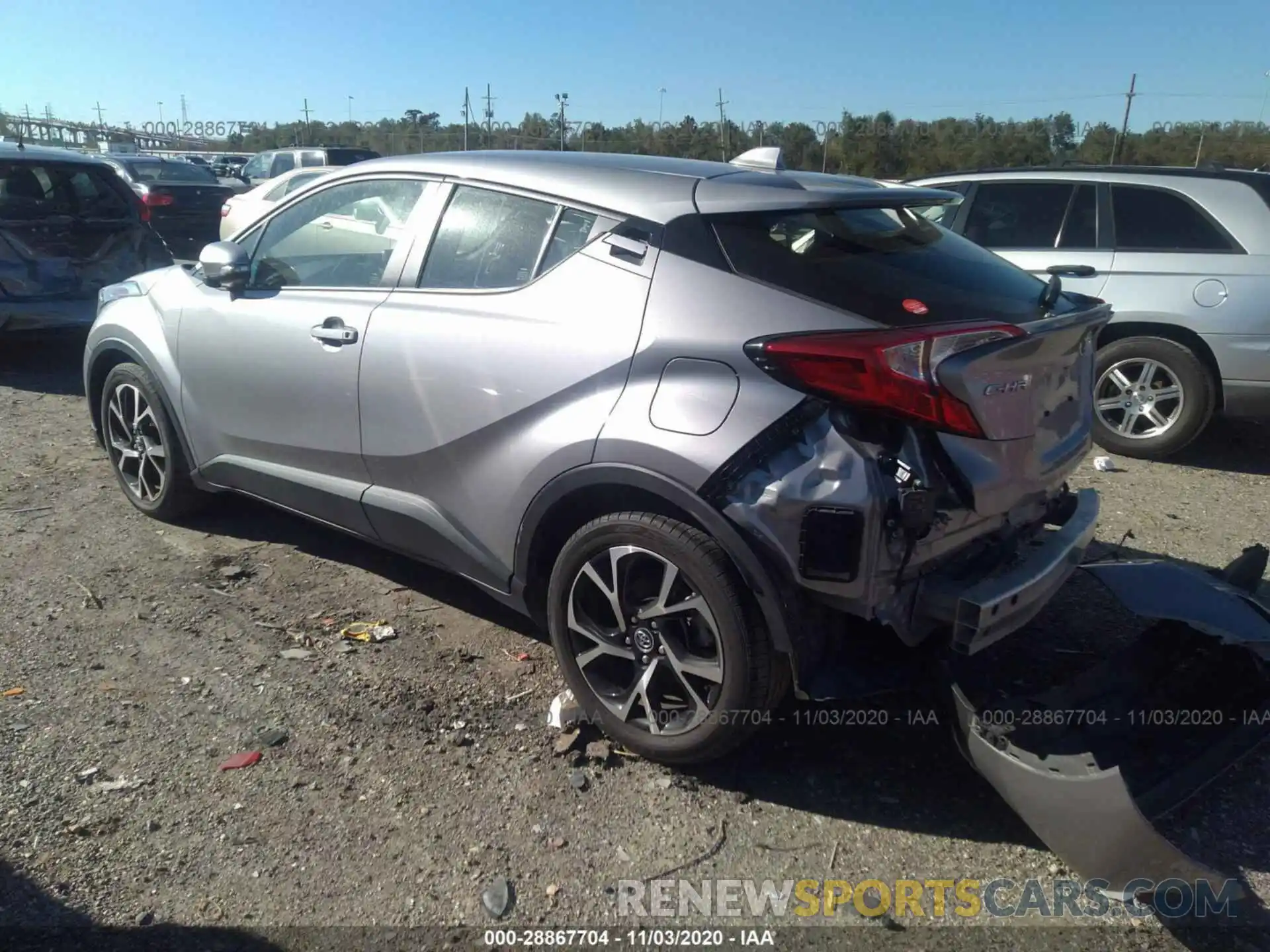 3 Photograph of a damaged car JTNKHMBX5K1033040 TOYOTA C-HR 2019