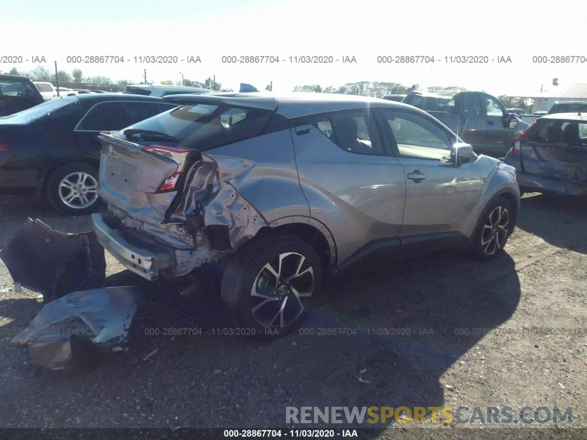 4 Photograph of a damaged car JTNKHMBX5K1033040 TOYOTA C-HR 2019