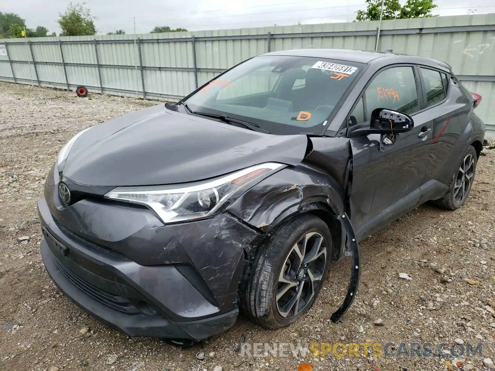 2 Фотография поврежденного автомобиля JTNKHMBX5K1033300 TOYOTA C-HR 2019