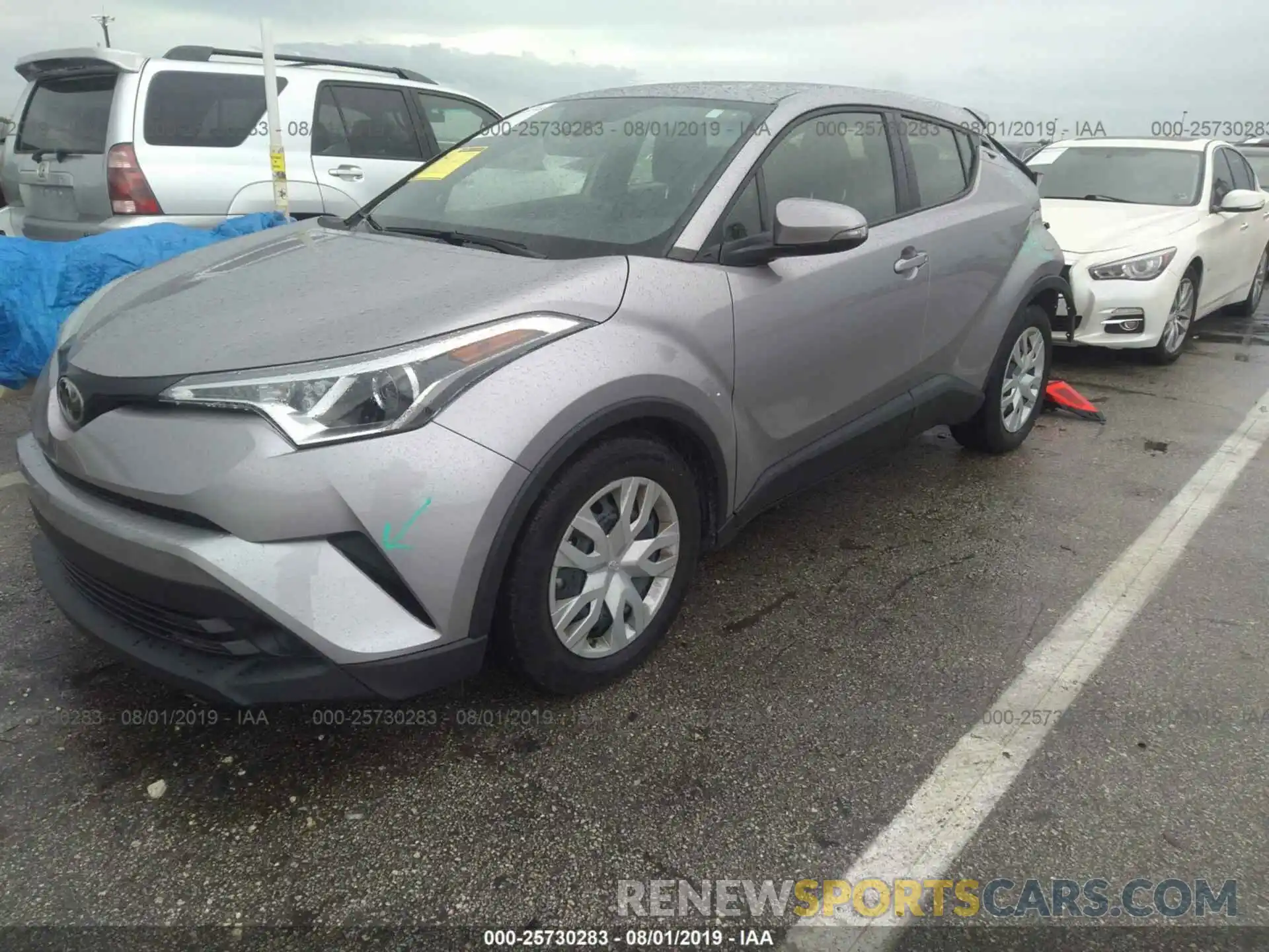 2 Photograph of a damaged car JTNKHMBX5K1034320 TOYOTA C-HR 2019