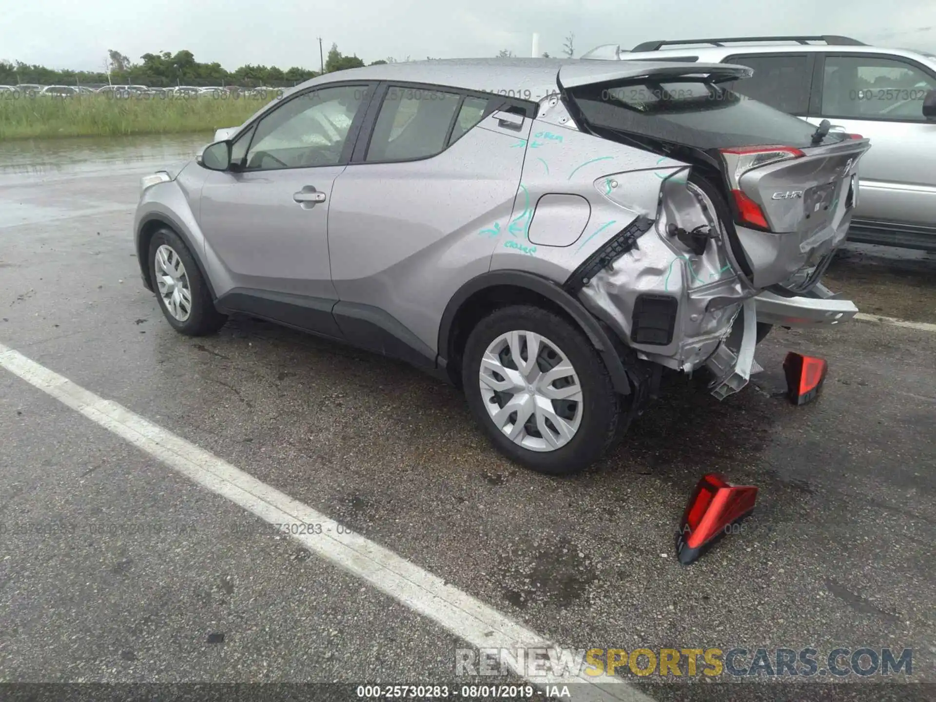 3 Photograph of a damaged car JTNKHMBX5K1034320 TOYOTA C-HR 2019