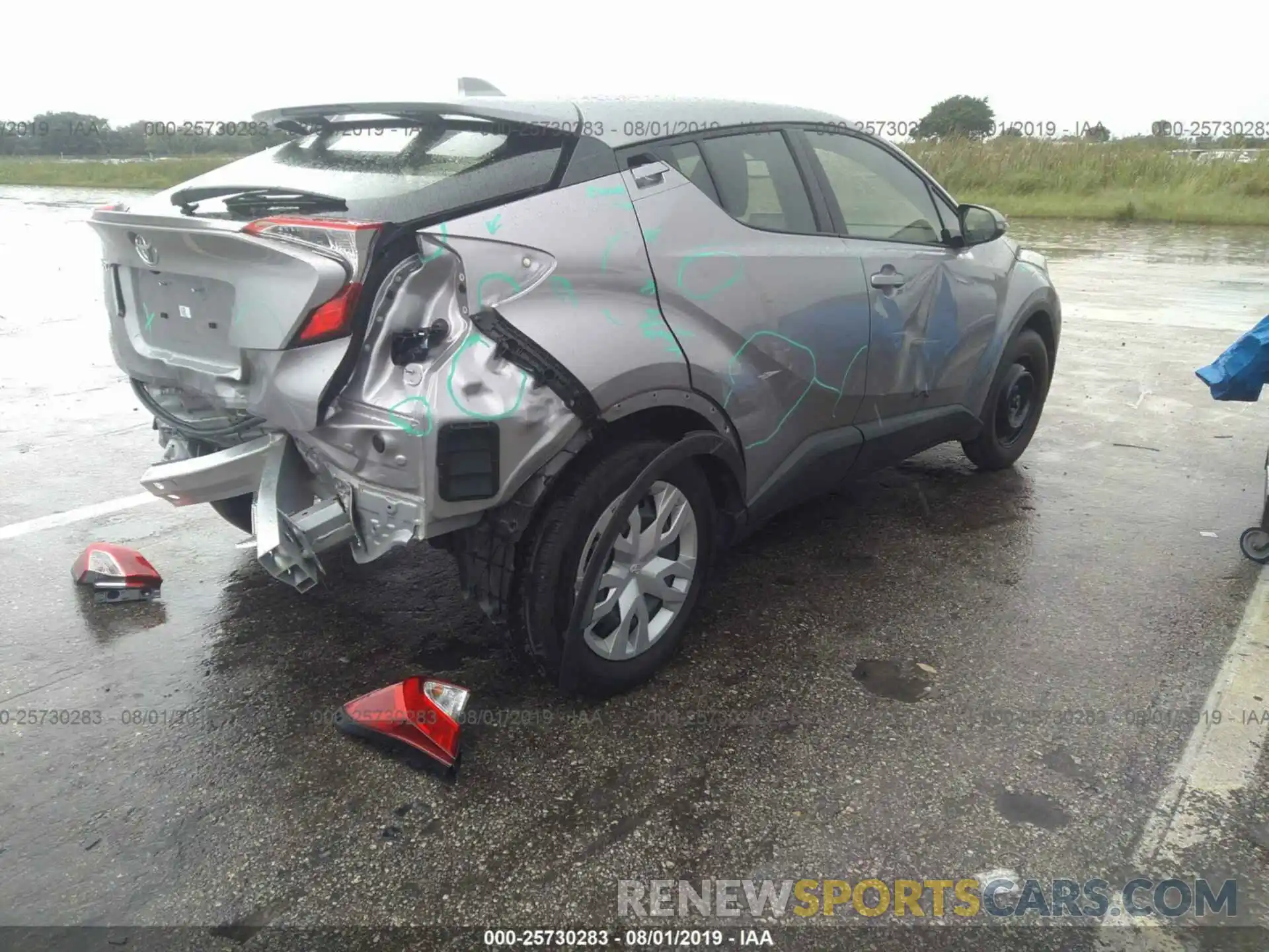 4 Photograph of a damaged car JTNKHMBX5K1034320 TOYOTA C-HR 2019