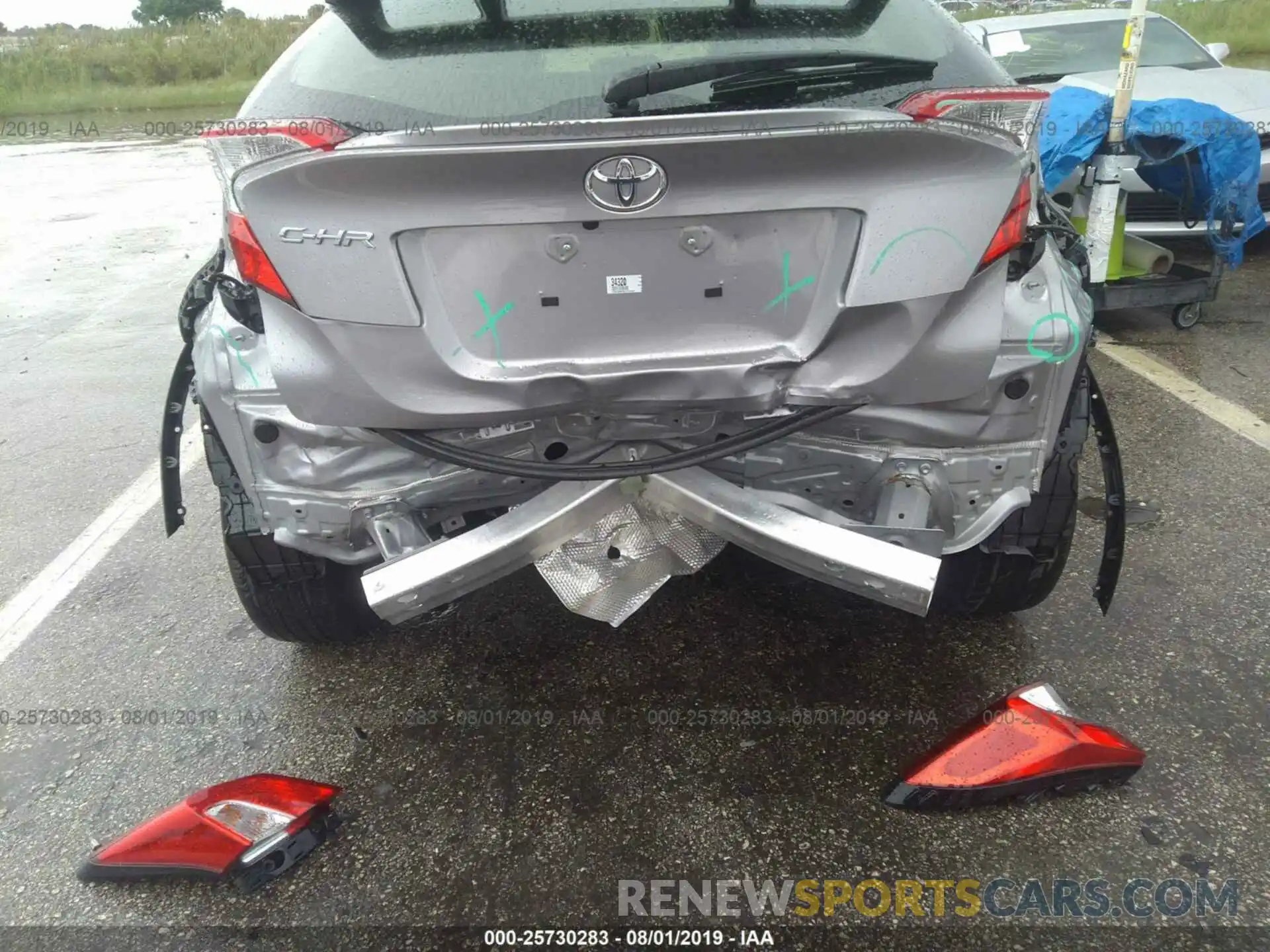 6 Photograph of a damaged car JTNKHMBX5K1034320 TOYOTA C-HR 2019