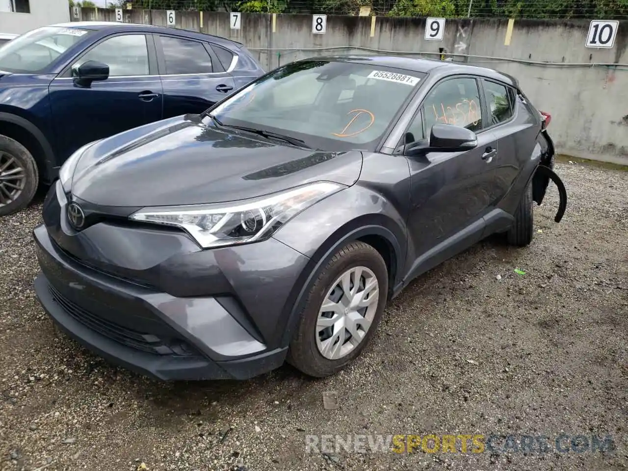 2 Фотография поврежденного автомобиля JTNKHMBX5K1035435 TOYOTA C-HR 2019