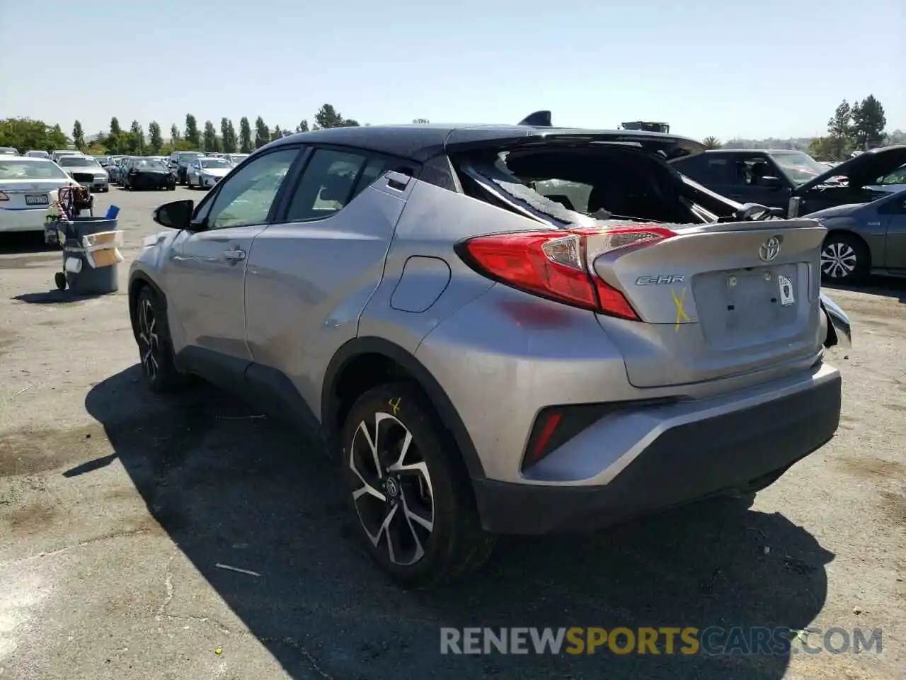 3 Photograph of a damaged car JTNKHMBX5K1035659 TOYOTA C-HR 2019