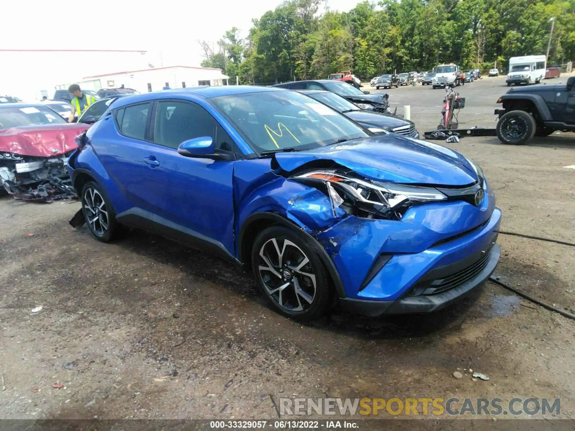 1 Photograph of a damaged car JTNKHMBX5K1037296 TOYOTA C-HR 2019