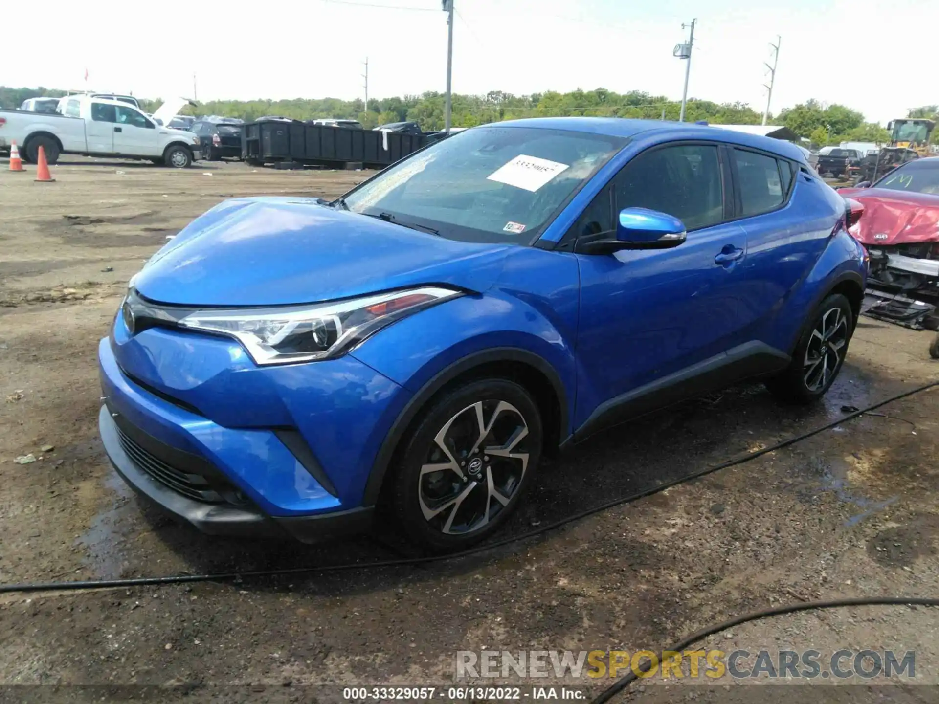 2 Фотография поврежденного автомобиля JTNKHMBX5K1037296 TOYOTA C-HR 2019