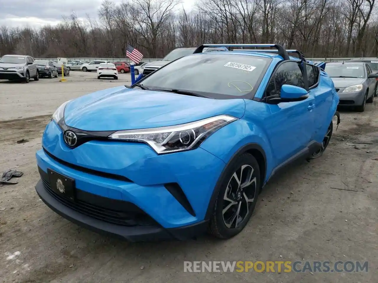 2 Photograph of a damaged car JTNKHMBX5K1038383 TOYOTA C-HR 2019