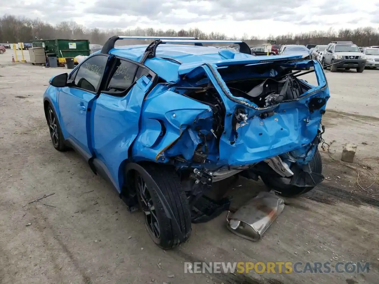 3 Photograph of a damaged car JTNKHMBX5K1038383 TOYOTA C-HR 2019