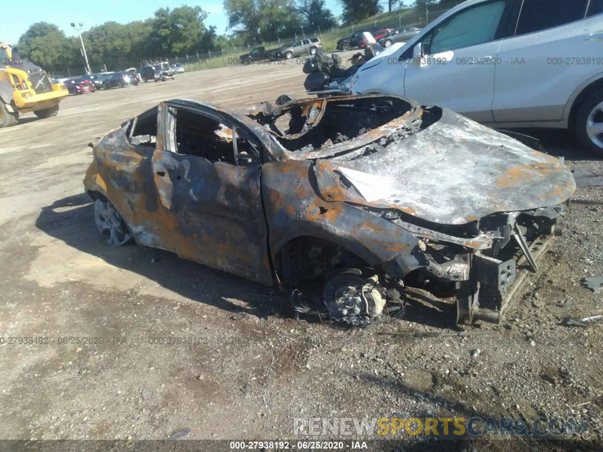 1 Photograph of a damaged car JTNKHMBX5K1038688 TOYOTA C-HR 2019