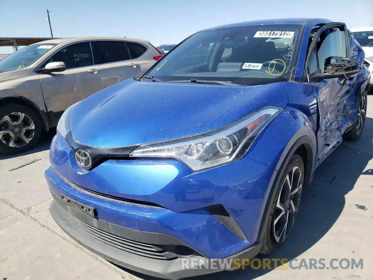 2 Фотография поврежденного автомобиля JTNKHMBX5K1041350 TOYOTA C-HR 2019