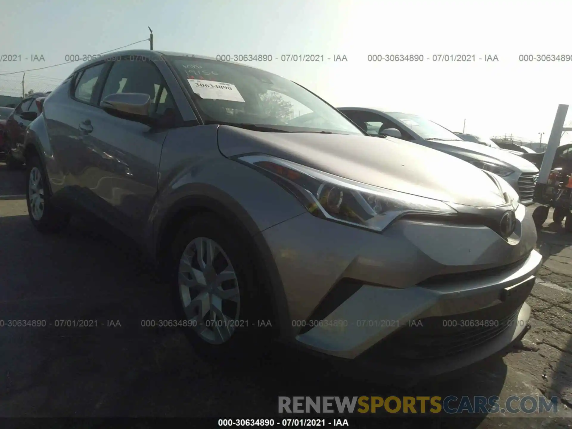 1 Photograph of a damaged car JTNKHMBX5K1042255 TOYOTA C-HR 2019