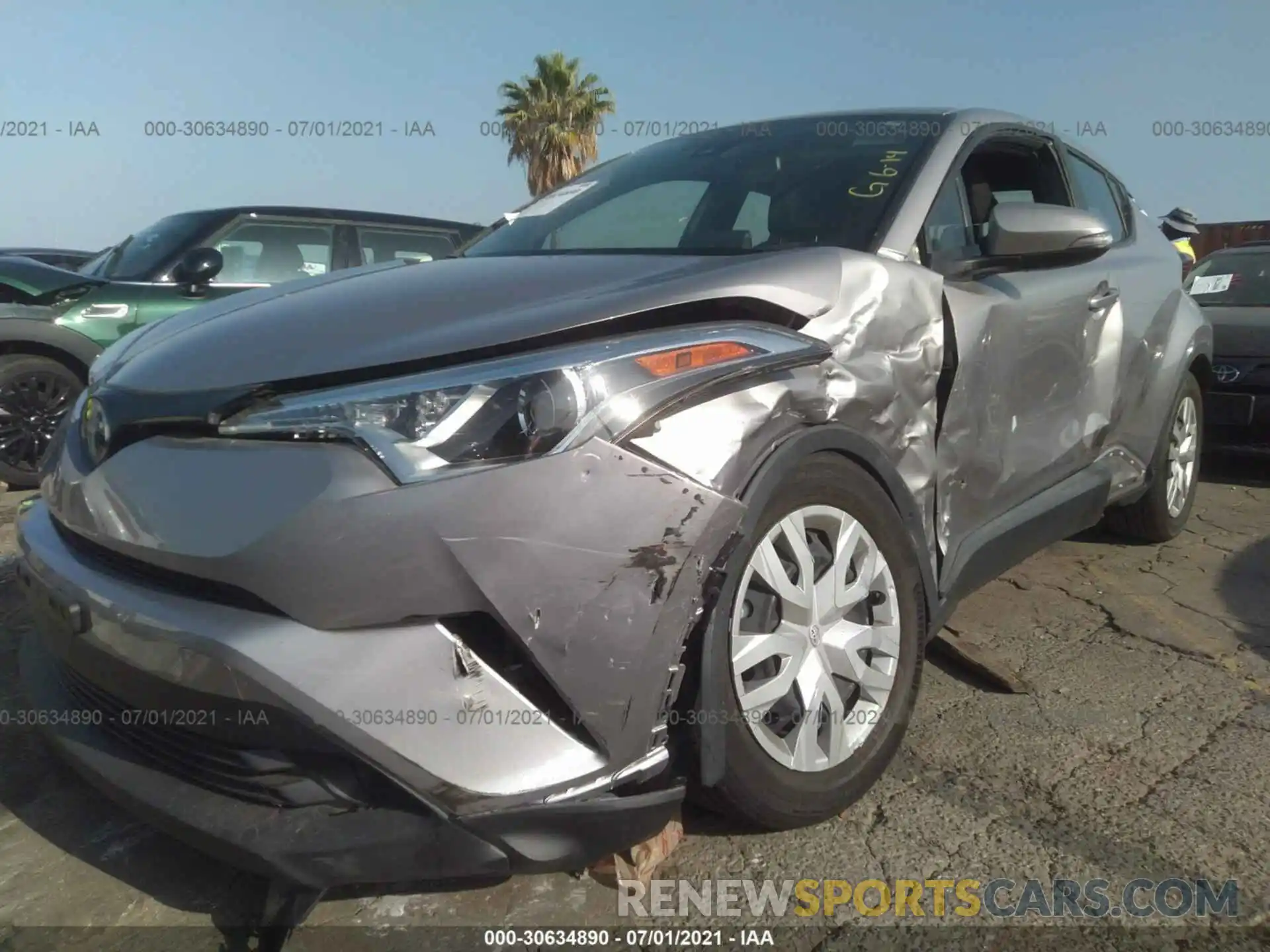 2 Photograph of a damaged car JTNKHMBX5K1042255 TOYOTA C-HR 2019