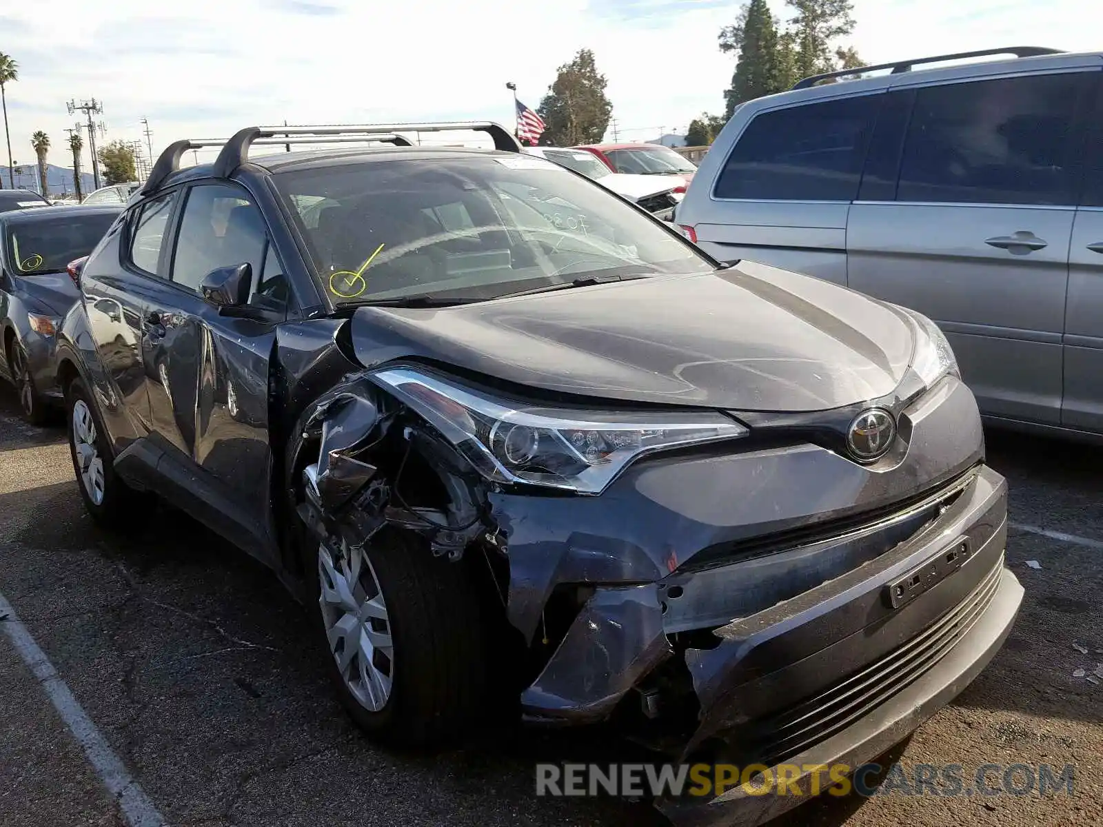 1 Photograph of a damaged car JTNKHMBX5K1043518 TOYOTA C-HR 2019