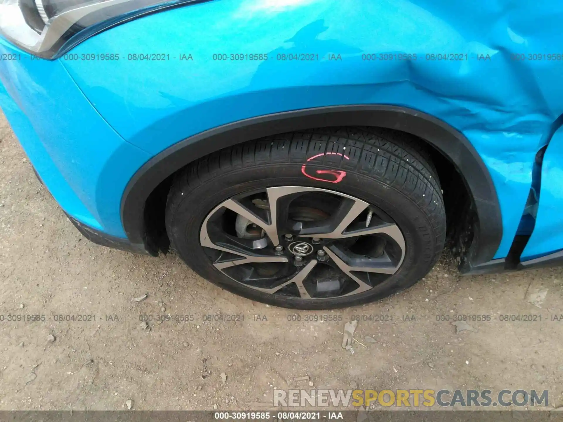 11 Photograph of a damaged car JTNKHMBX5K1045978 TOYOTA C-HR 2019