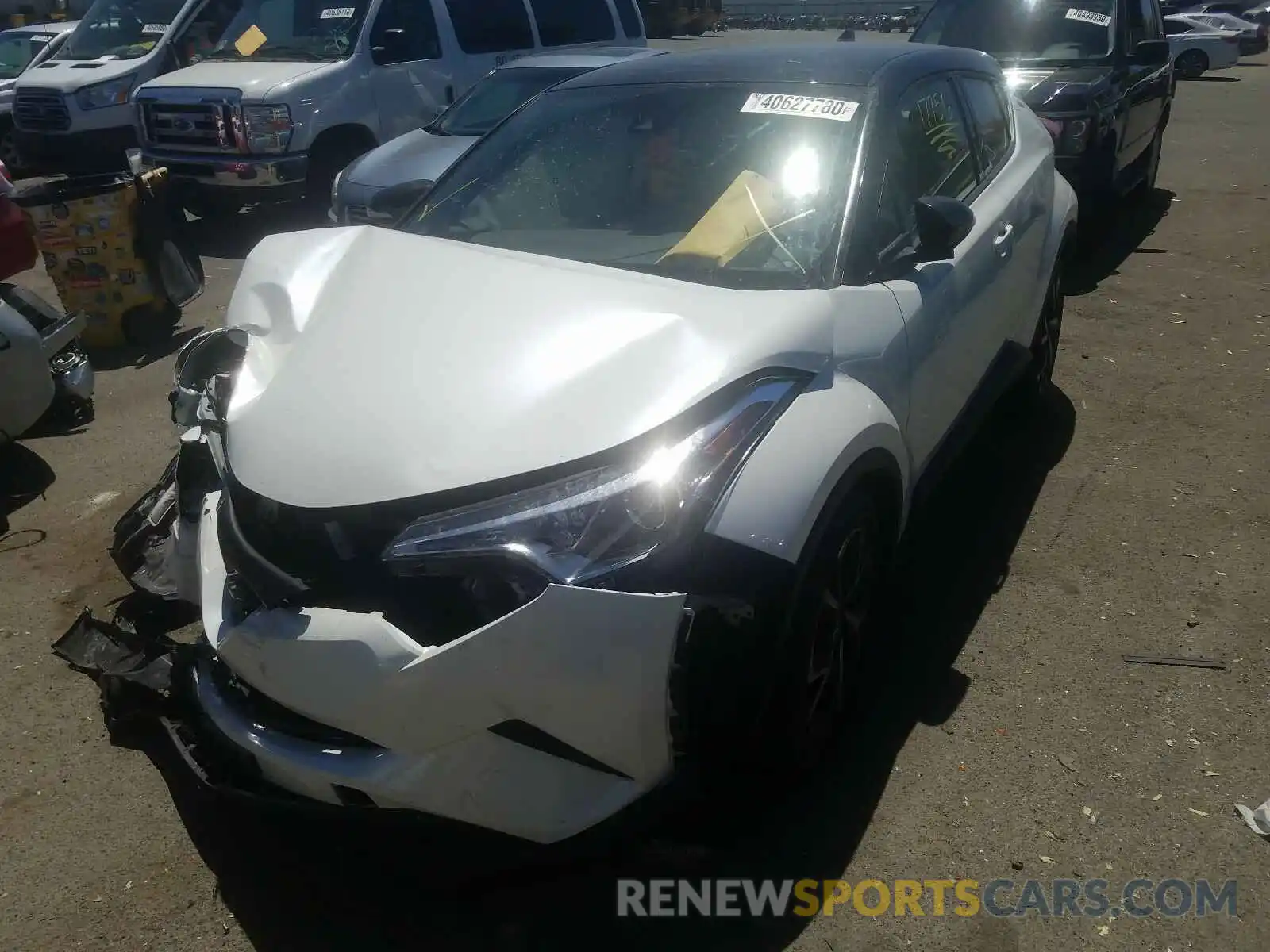 2 Photograph of a damaged car JTNKHMBX5K1046001 TOYOTA C-HR 2019