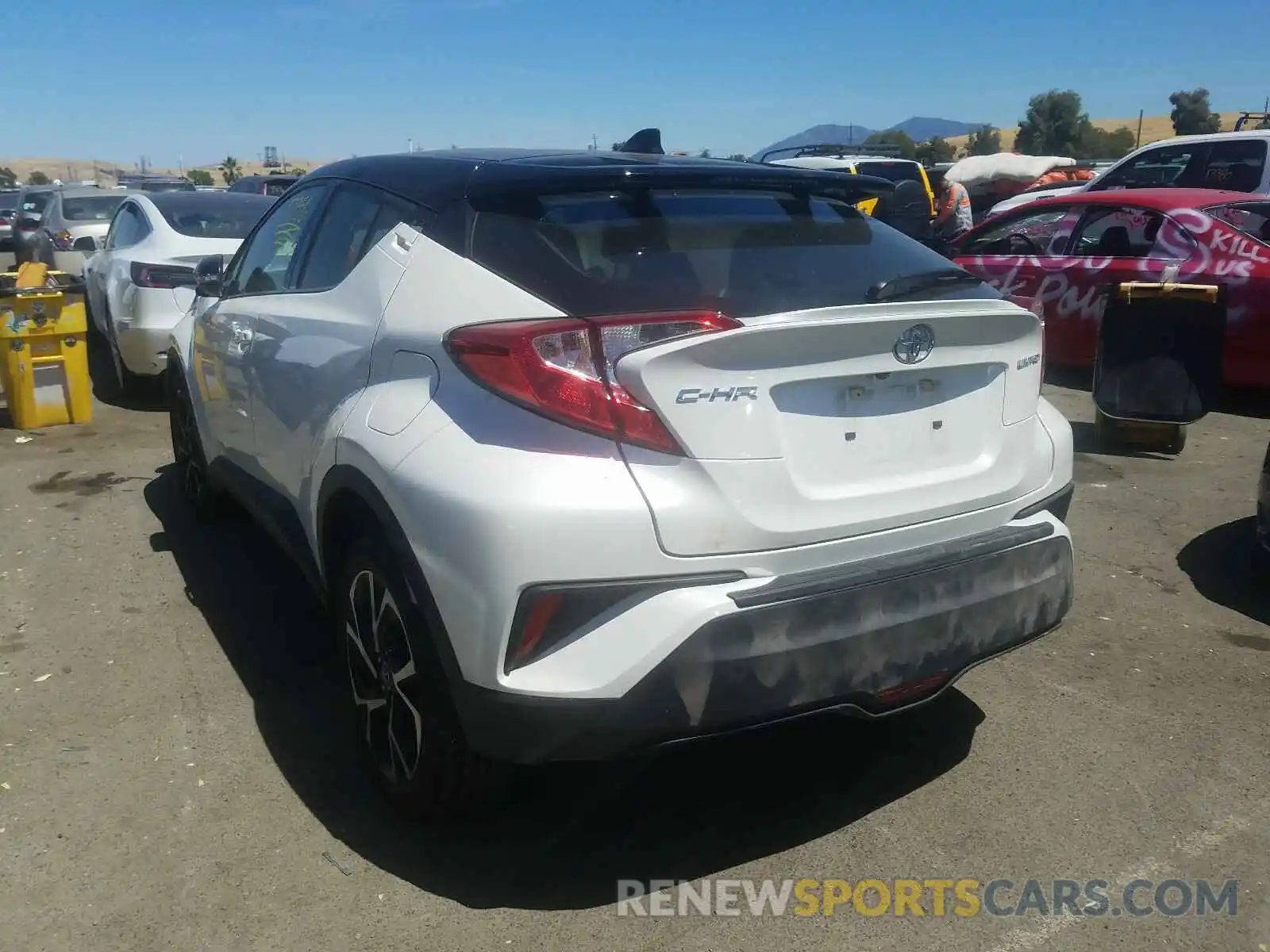 3 Photograph of a damaged car JTNKHMBX5K1046001 TOYOTA C-HR 2019