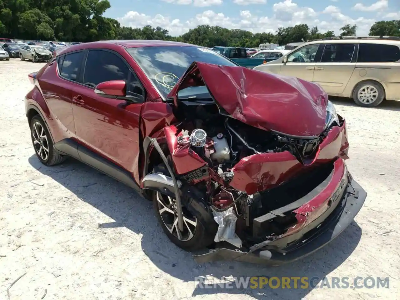 1 Photograph of a damaged car JTNKHMBX5K1048122 TOYOTA C-HR 2019