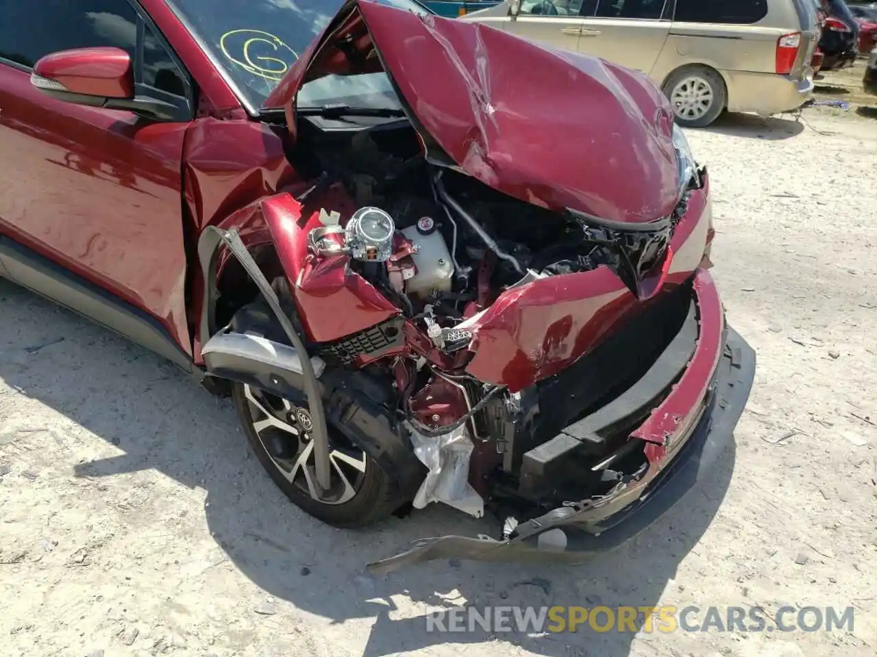 9 Photograph of a damaged car JTNKHMBX5K1048122 TOYOTA C-HR 2019