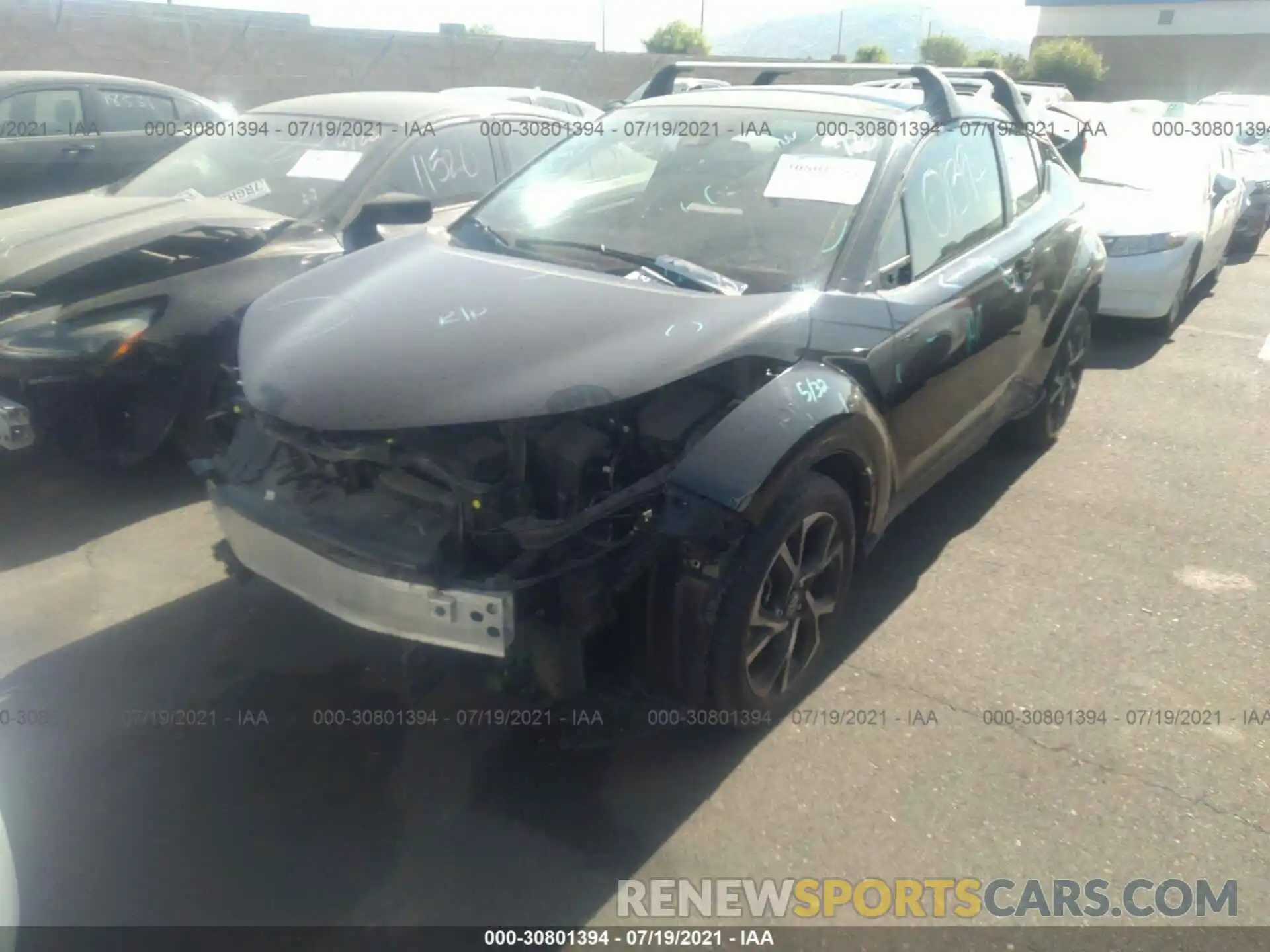 2 Photograph of a damaged car JTNKHMBX5K1049335 TOYOTA C-HR 2019