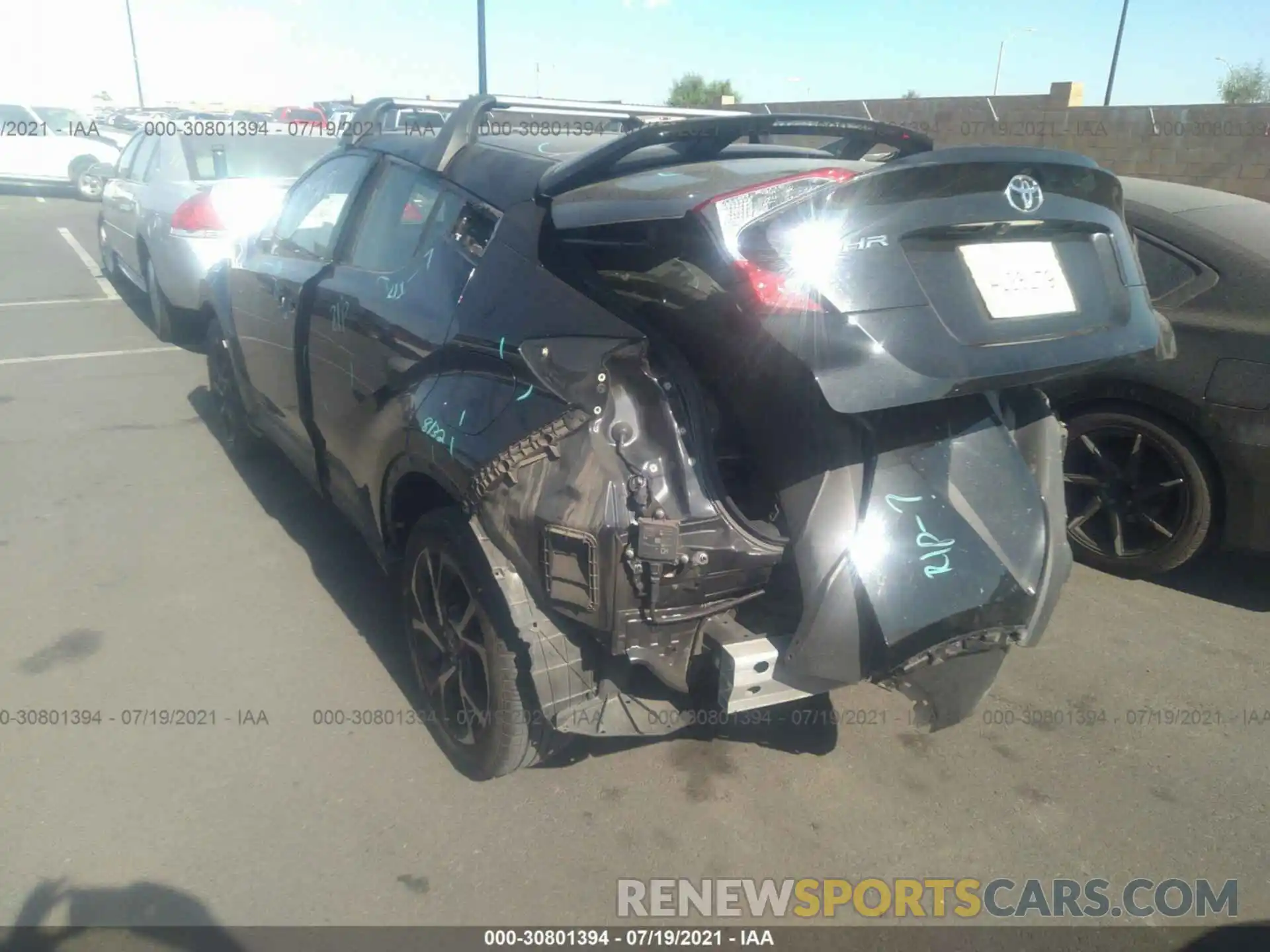 3 Photograph of a damaged car JTNKHMBX5K1049335 TOYOTA C-HR 2019