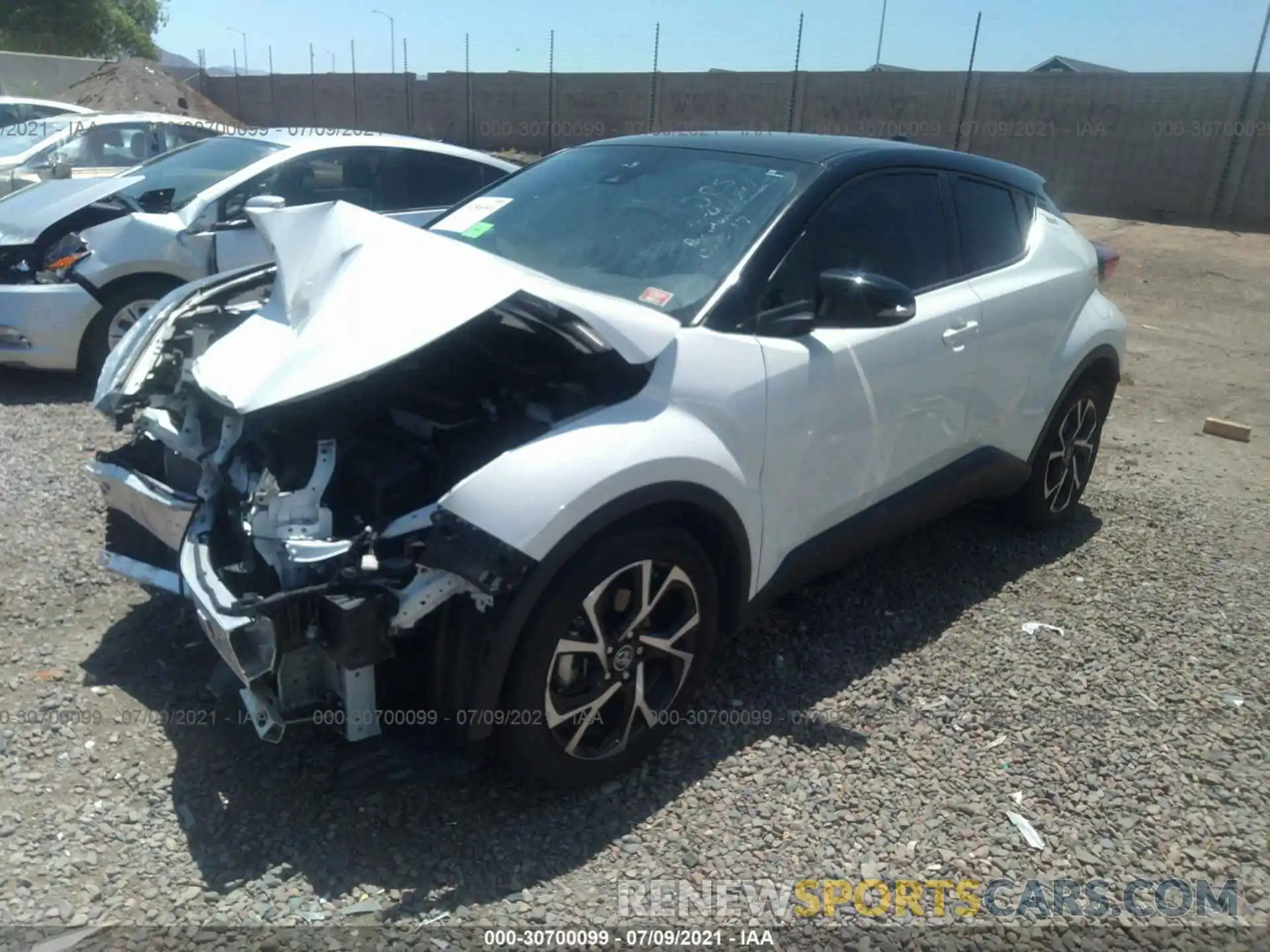 2 Photograph of a damaged car JTNKHMBX5K1049772 TOYOTA C-HR 2019