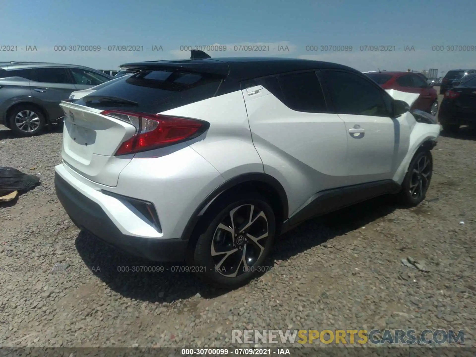 4 Фотография поврежденного автомобиля JTNKHMBX5K1049772 TOYOTA C-HR 2019