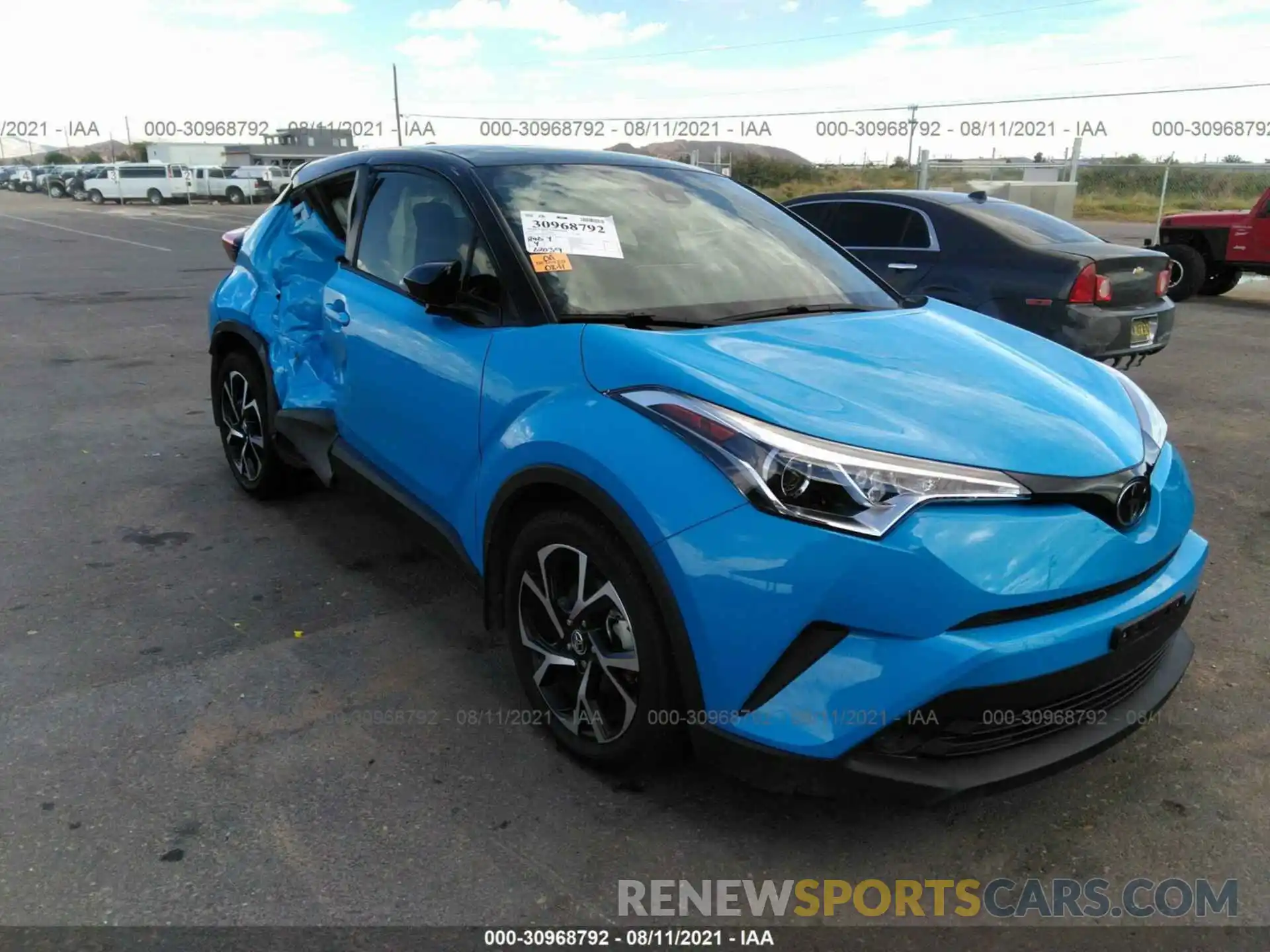 1 Photograph of a damaged car JTNKHMBX5K1050128 TOYOTA C-HR 2019