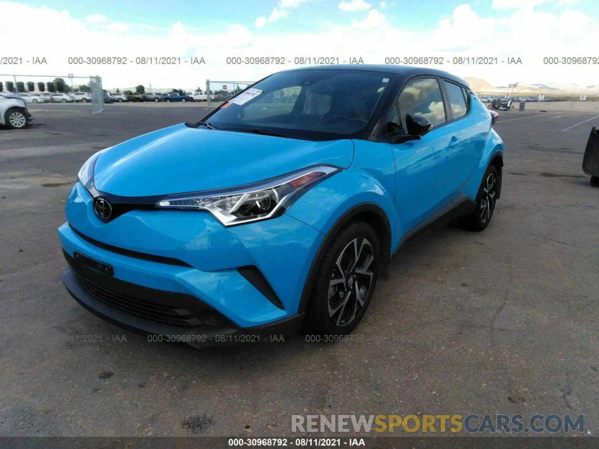 2 Фотография поврежденного автомобиля JTNKHMBX5K1050128 TOYOTA C-HR 2019