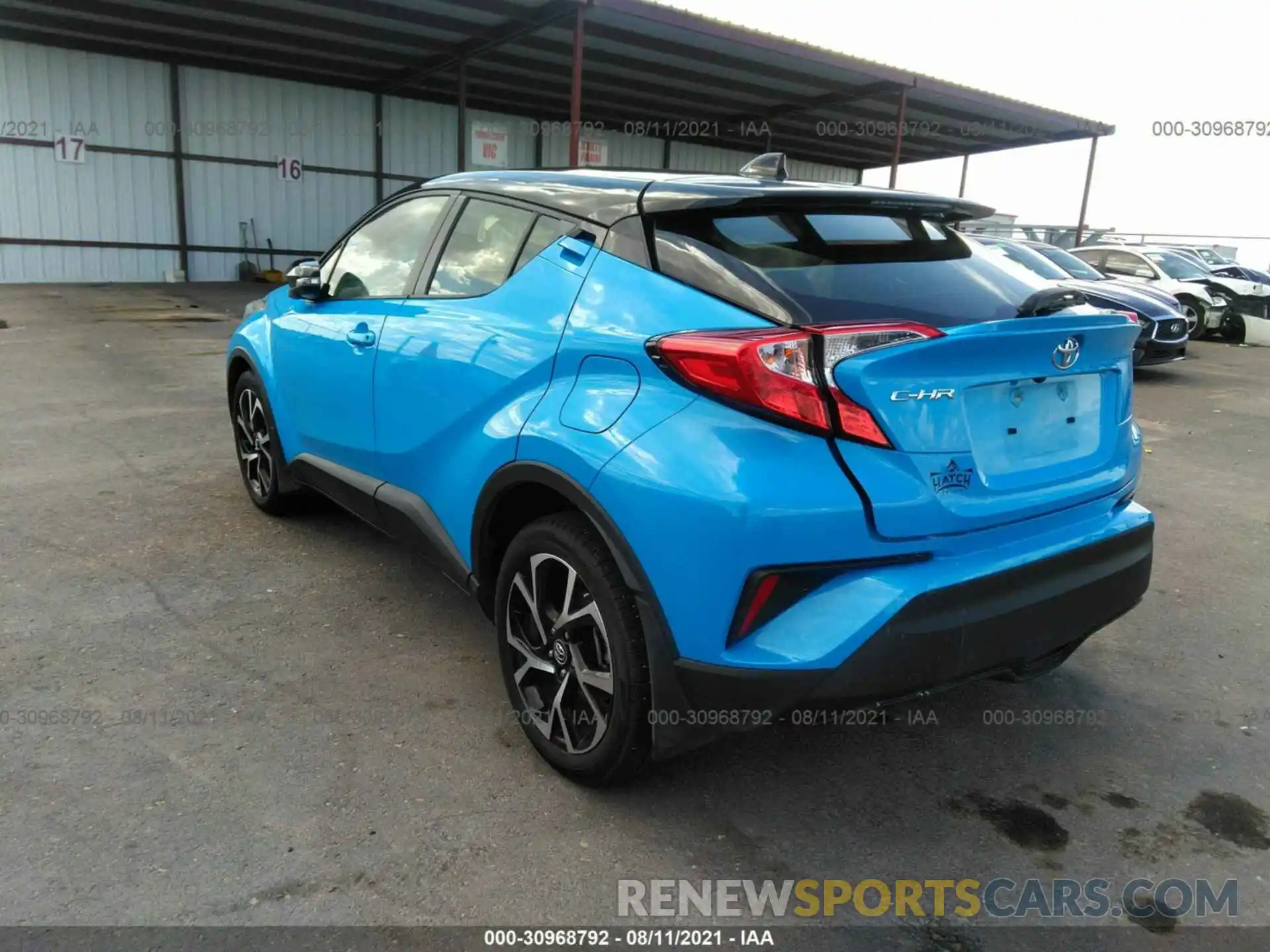 3 Photograph of a damaged car JTNKHMBX5K1050128 TOYOTA C-HR 2019