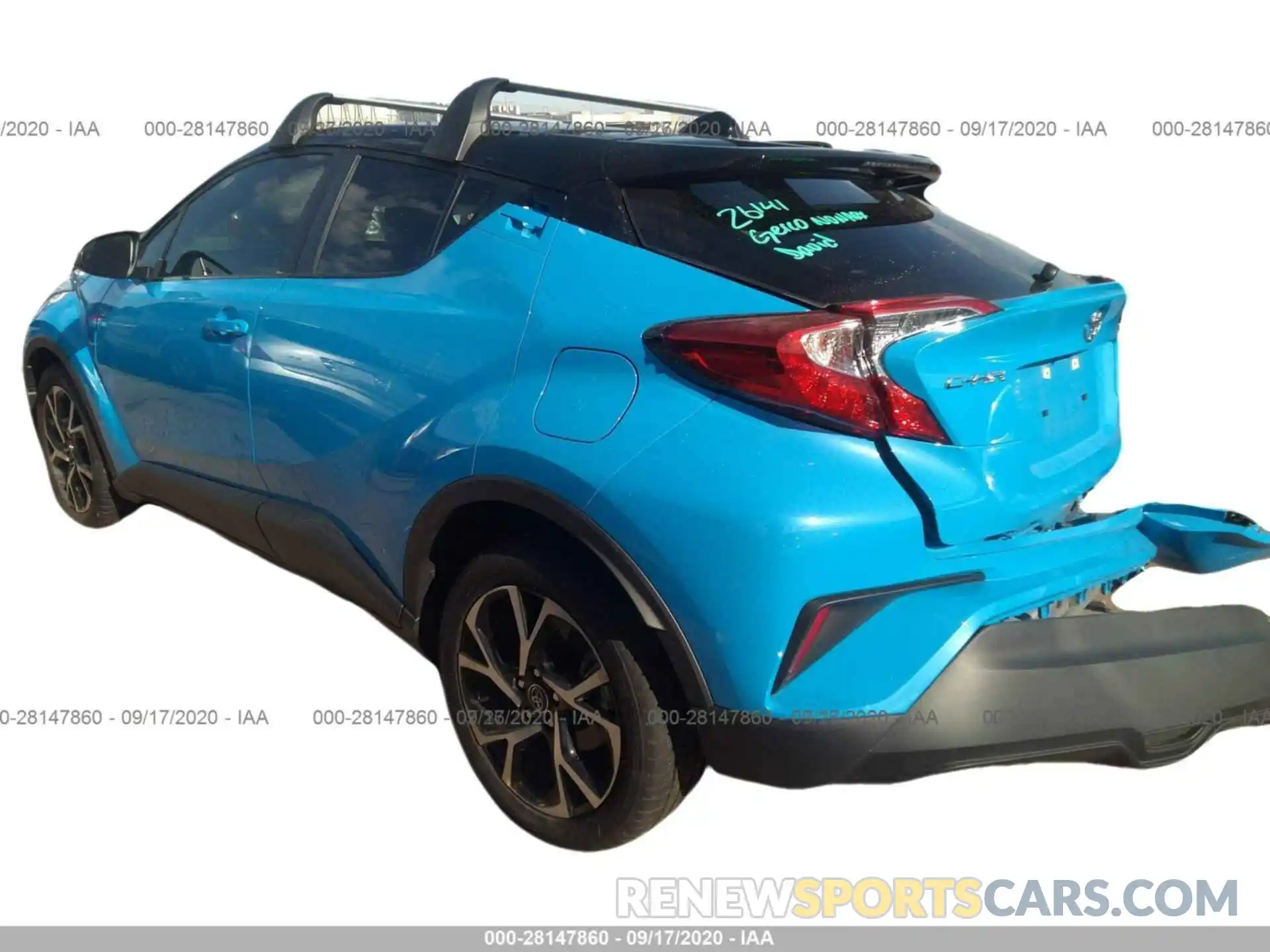 3 Фотография поврежденного автомобиля JTNKHMBX5K1052977 TOYOTA C-HR 2019