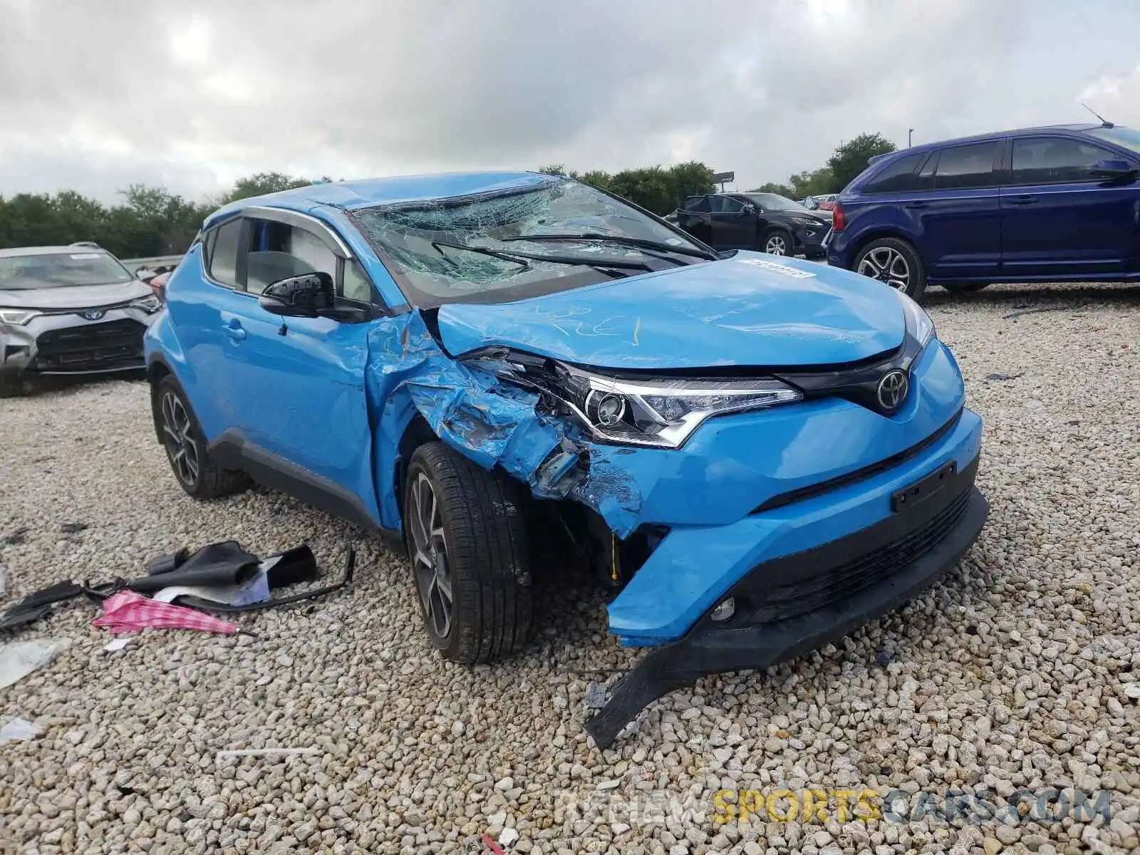 1 Photograph of a damaged car JTNKHMBX5K1054373 TOYOTA C-HR 2019