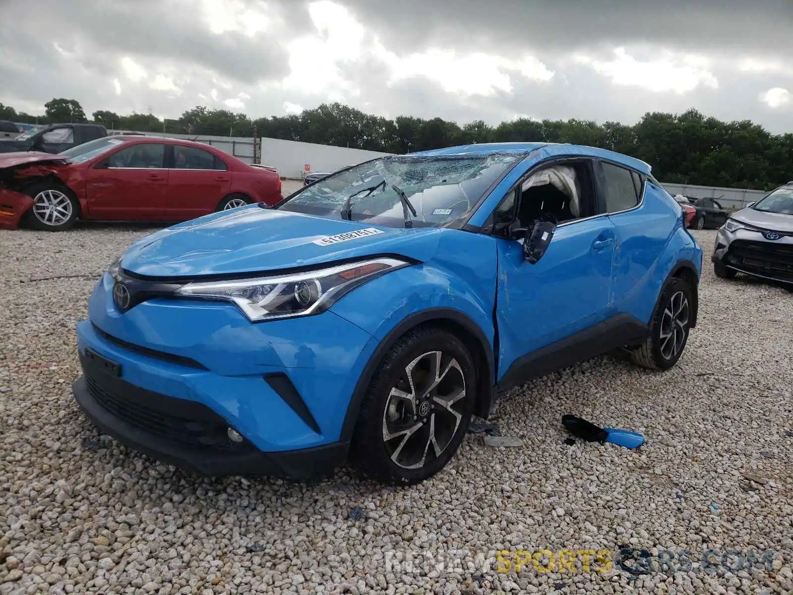 2 Photograph of a damaged car JTNKHMBX5K1054373 TOYOTA C-HR 2019