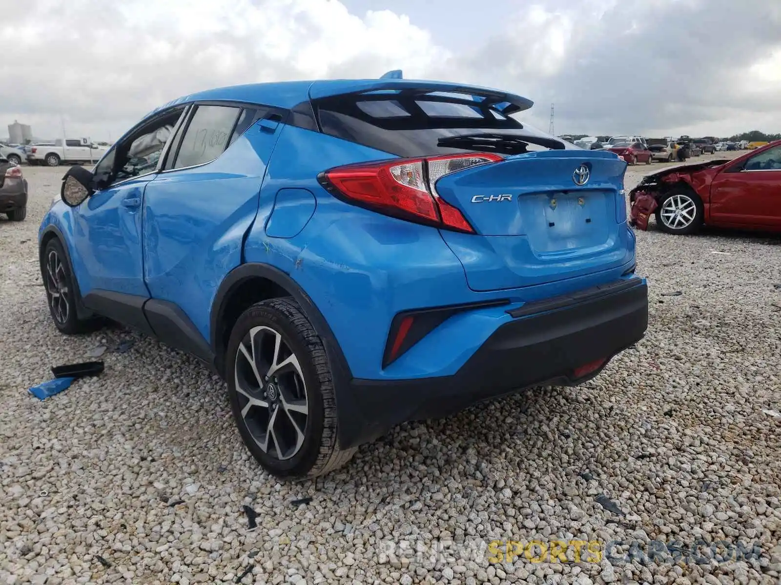 3 Фотография поврежденного автомобиля JTNKHMBX5K1054373 TOYOTA C-HR 2019