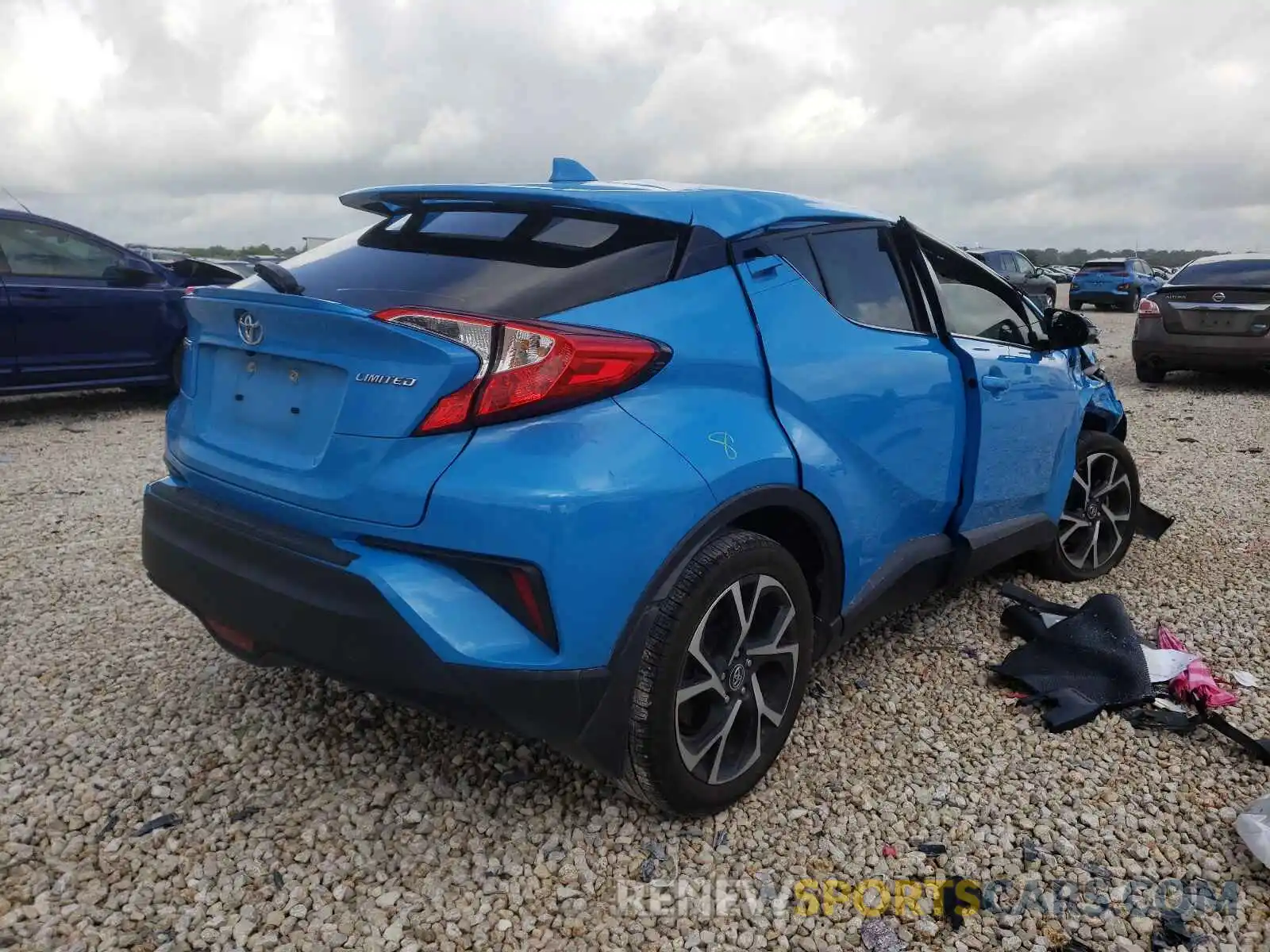 4 Фотография поврежденного автомобиля JTNKHMBX5K1054373 TOYOTA C-HR 2019