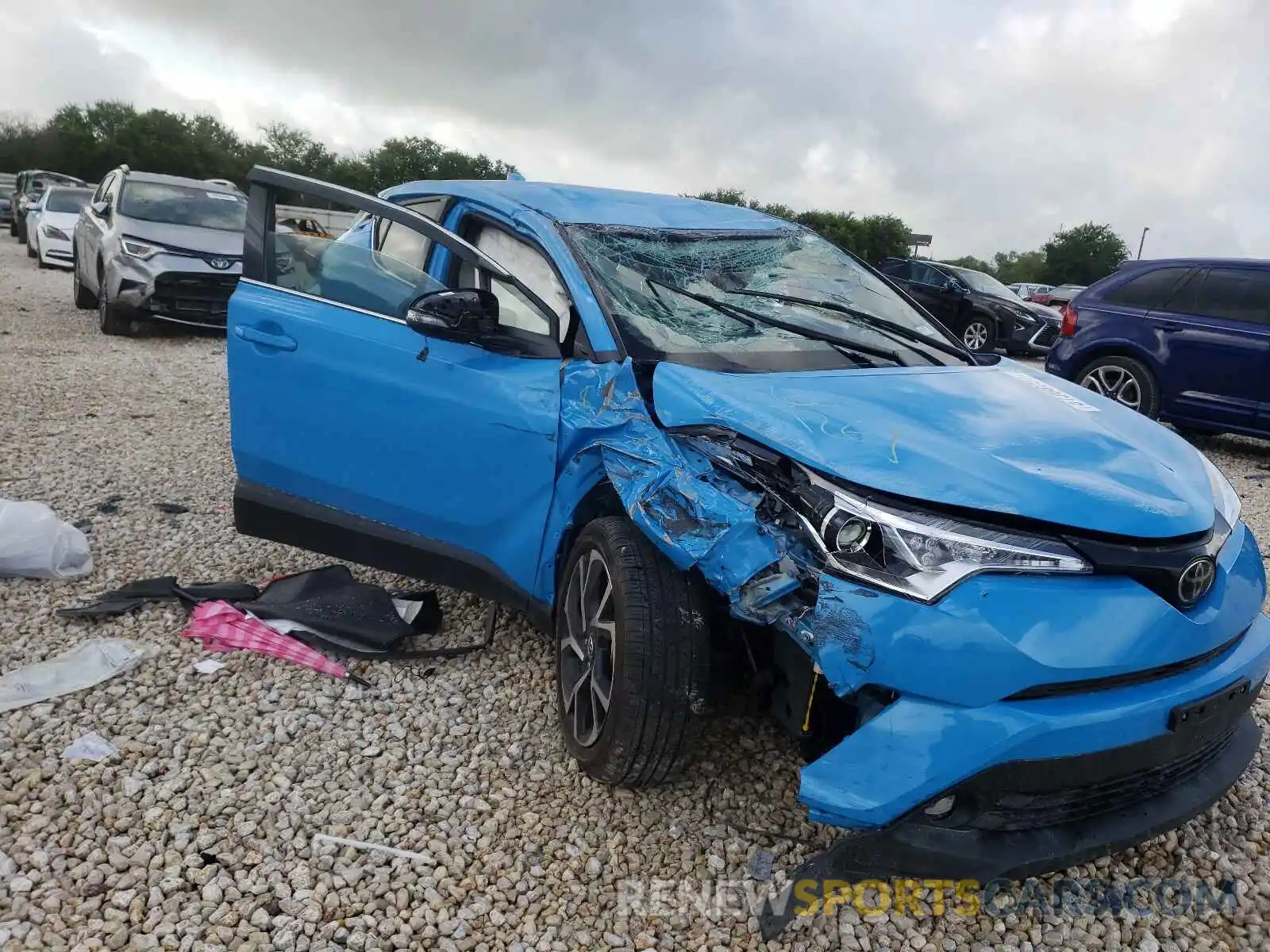 9 Photograph of a damaged car JTNKHMBX5K1054373 TOYOTA C-HR 2019