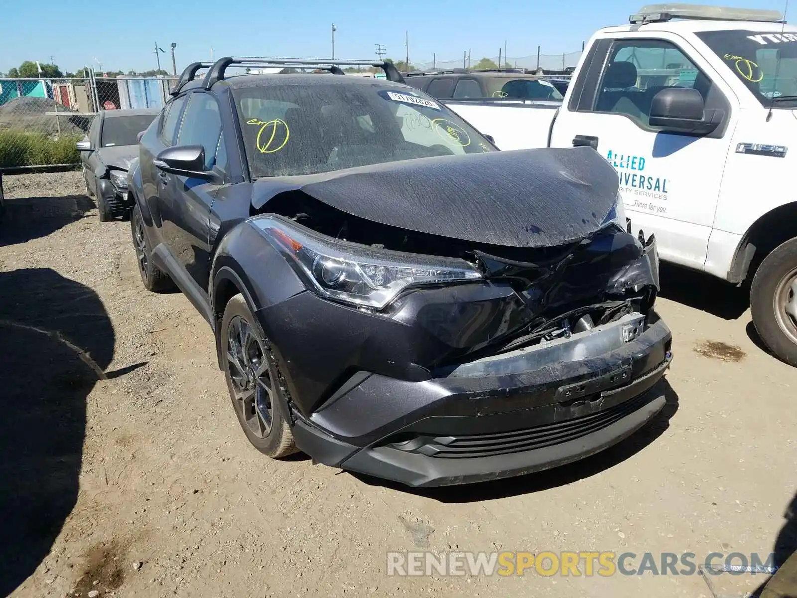 1 Photograph of a damaged car JTNKHMBX5K1055328 TOYOTA C-HR 2019