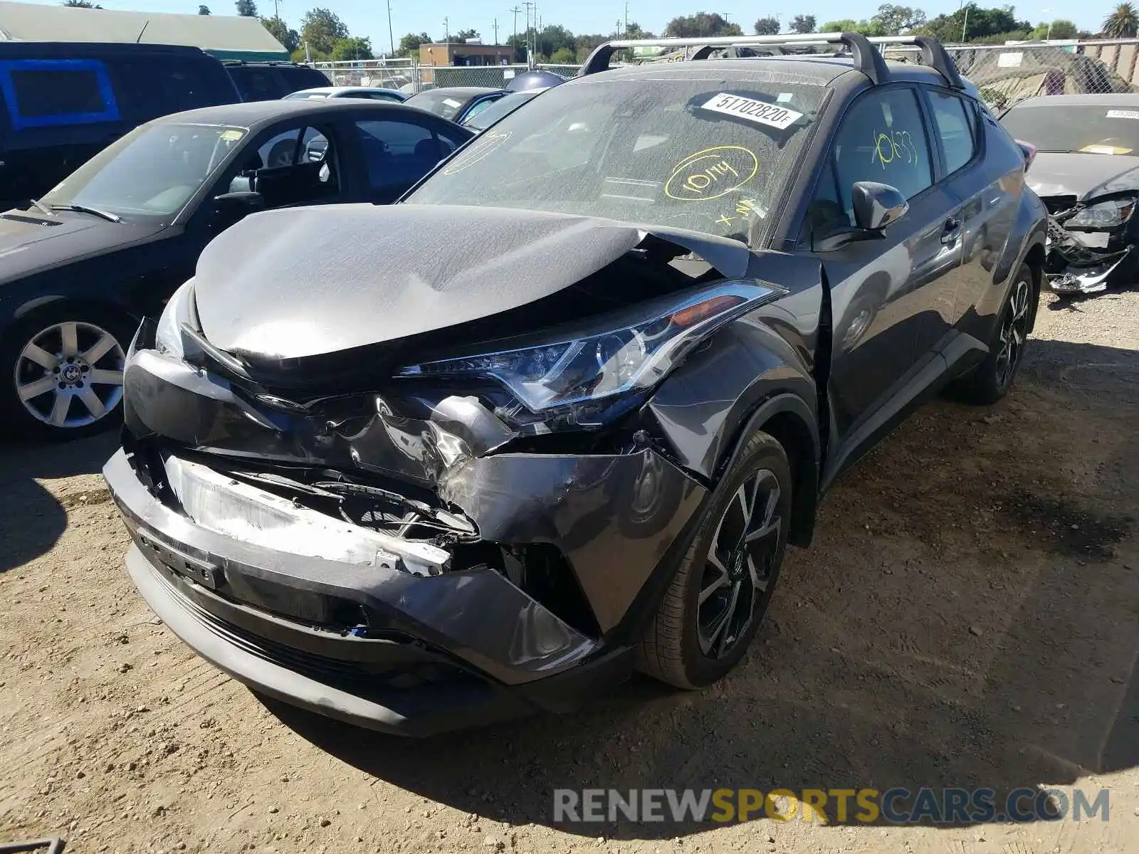 2 Photograph of a damaged car JTNKHMBX5K1055328 TOYOTA C-HR 2019