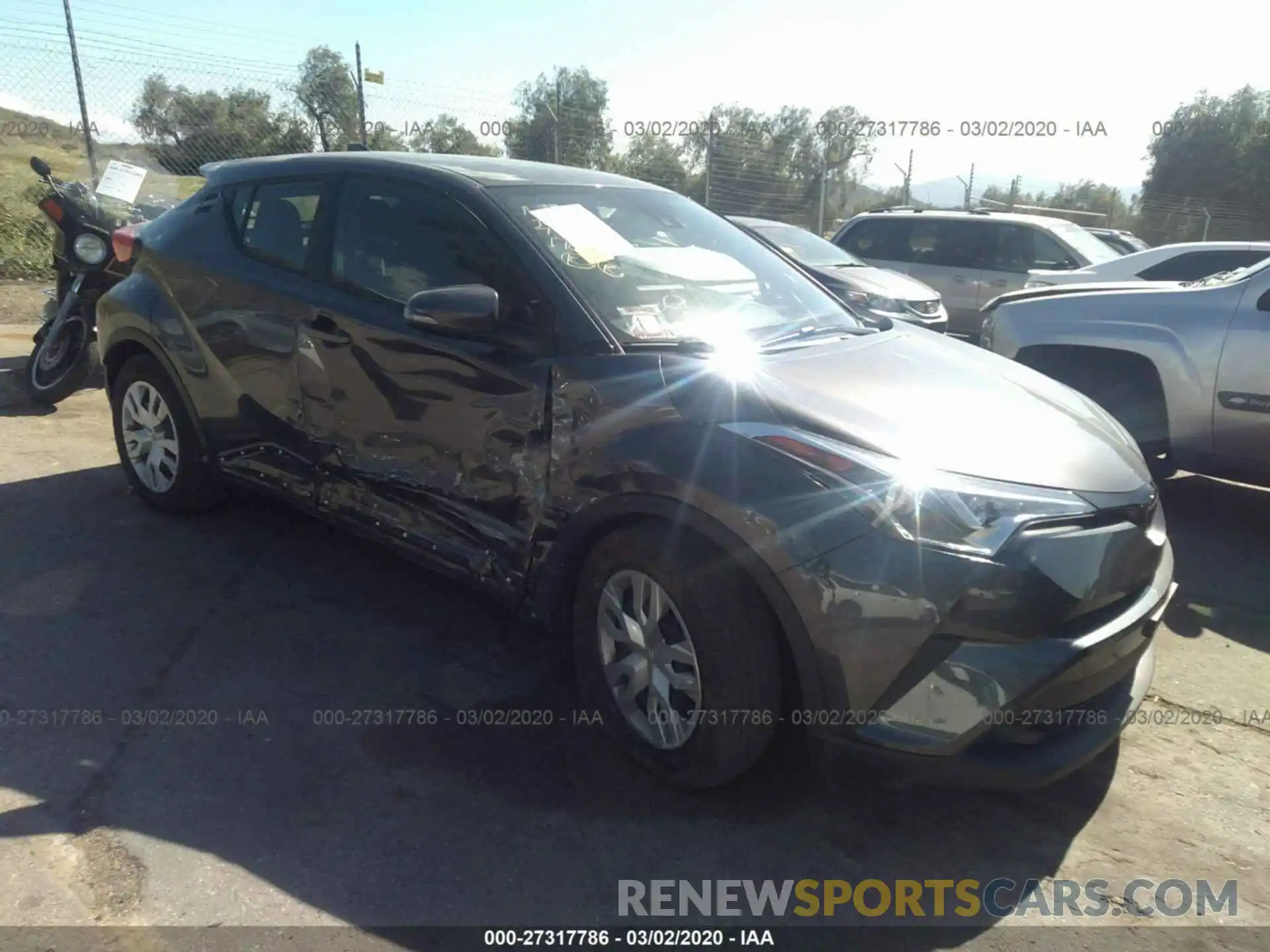 1 Photograph of a damaged car JTNKHMBX5K1056852 TOYOTA C-HR 2019