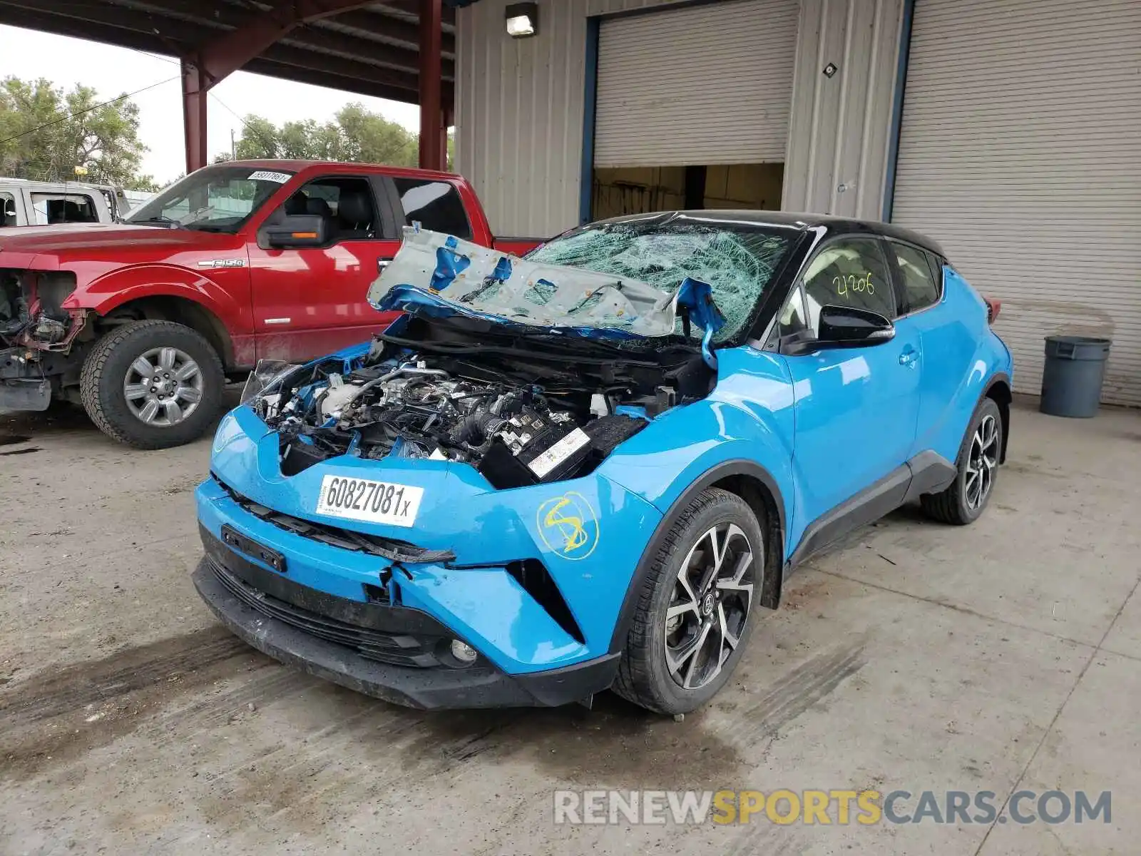 2 Photograph of a damaged car JTNKHMBX5K1057161 TOYOTA C-HR 2019