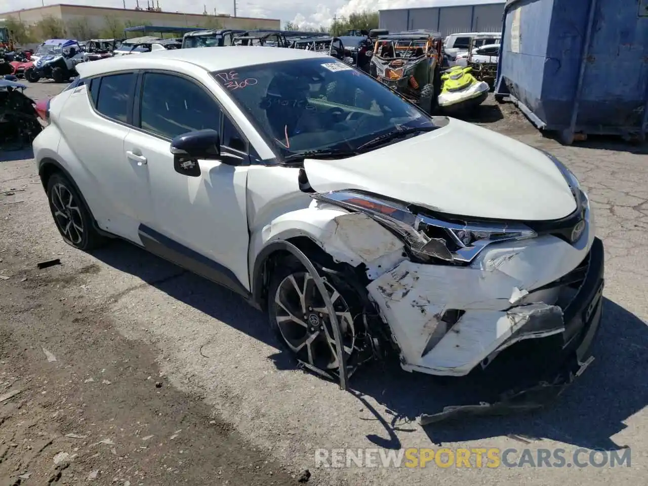 1 Photograph of a damaged car JTNKHMBX5K1057399 TOYOTA C-HR 2019